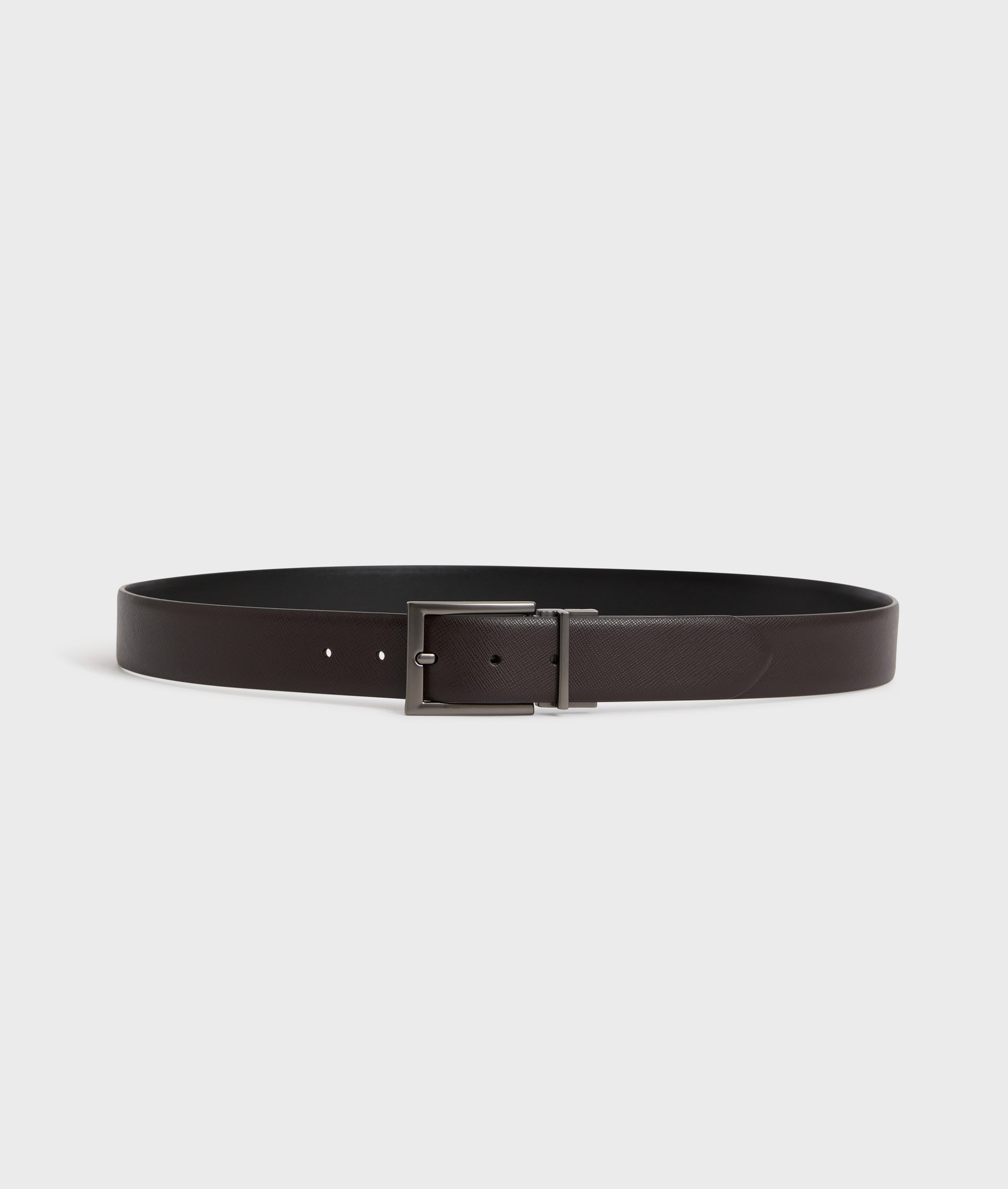 reversible belt in pure navy blue calfskin leather - Leather Goods - Pal Zileri | Official Website