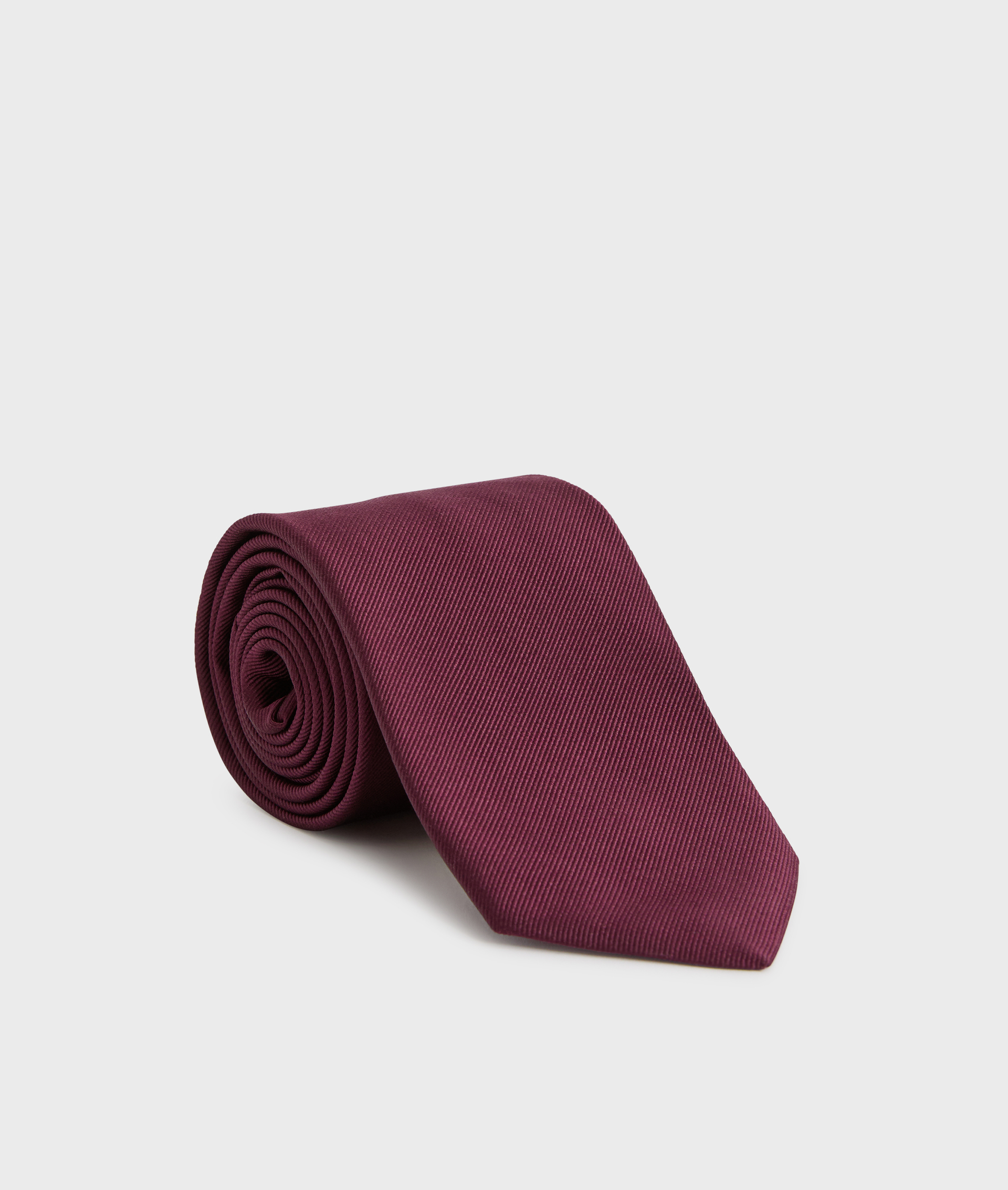 silk tie with burgundy ottoman jacquard pattern - Textiles - Pal Zileri | Official Website
