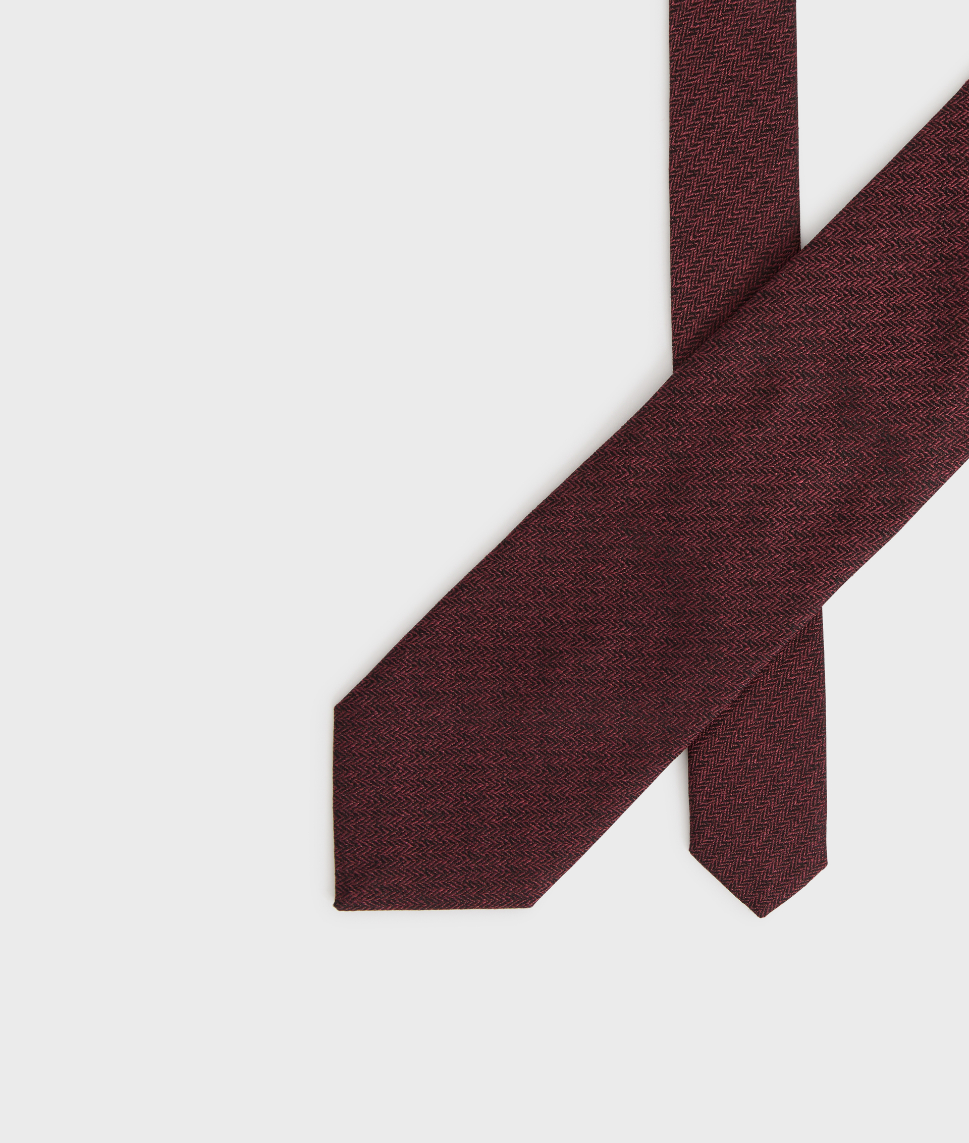 eight cm silk jacquard tie in burgundy - Textiles - Pal Zileri | Official Website