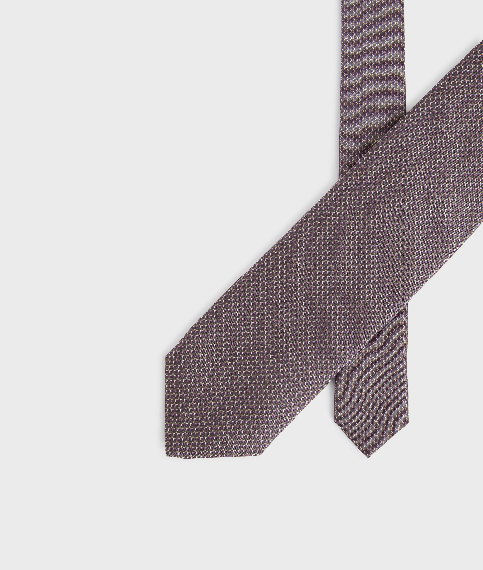 cravatta otto cm in seta con motivo jacquard viola - Accessori Tessili - Pal Zileri | Official Website