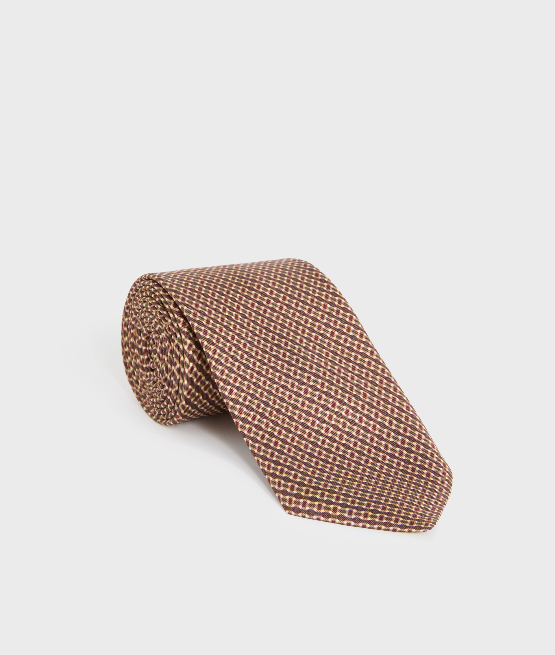 cravatta otto cm in seta jacquard fit regular bordeaux - Accessori Tessili - Pal Zileri | Official Website