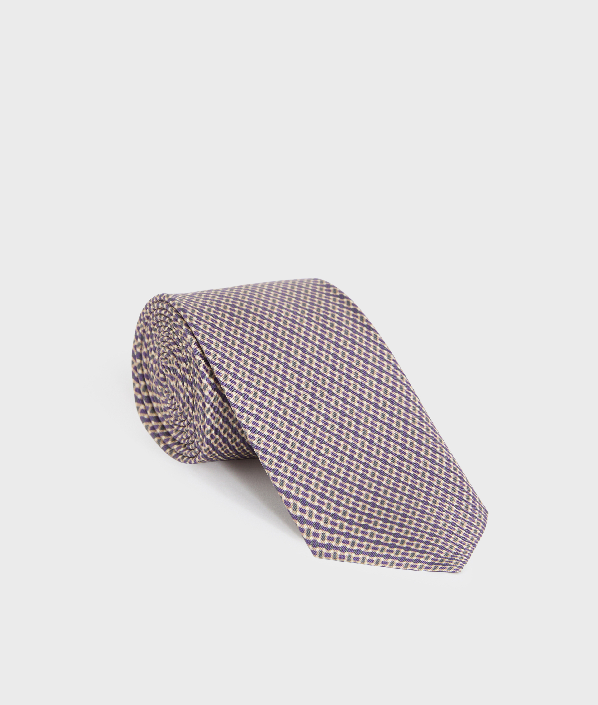 cravatta otto cm in seta jacquard fit regular viola - Pal Zileri | Official Website