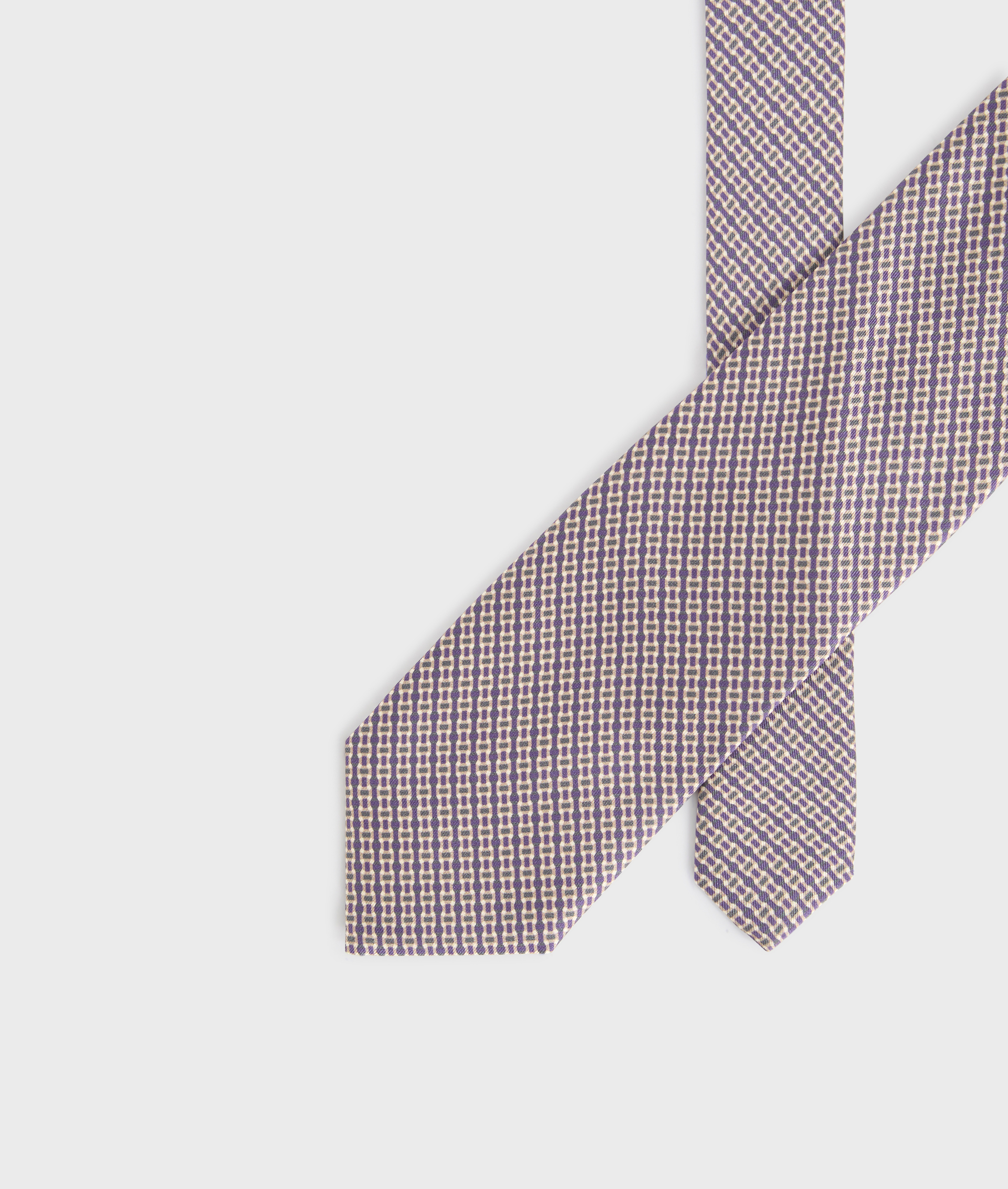 cravatta otto cm in seta jacquard fit regular viola - Pal Zileri | Official Website