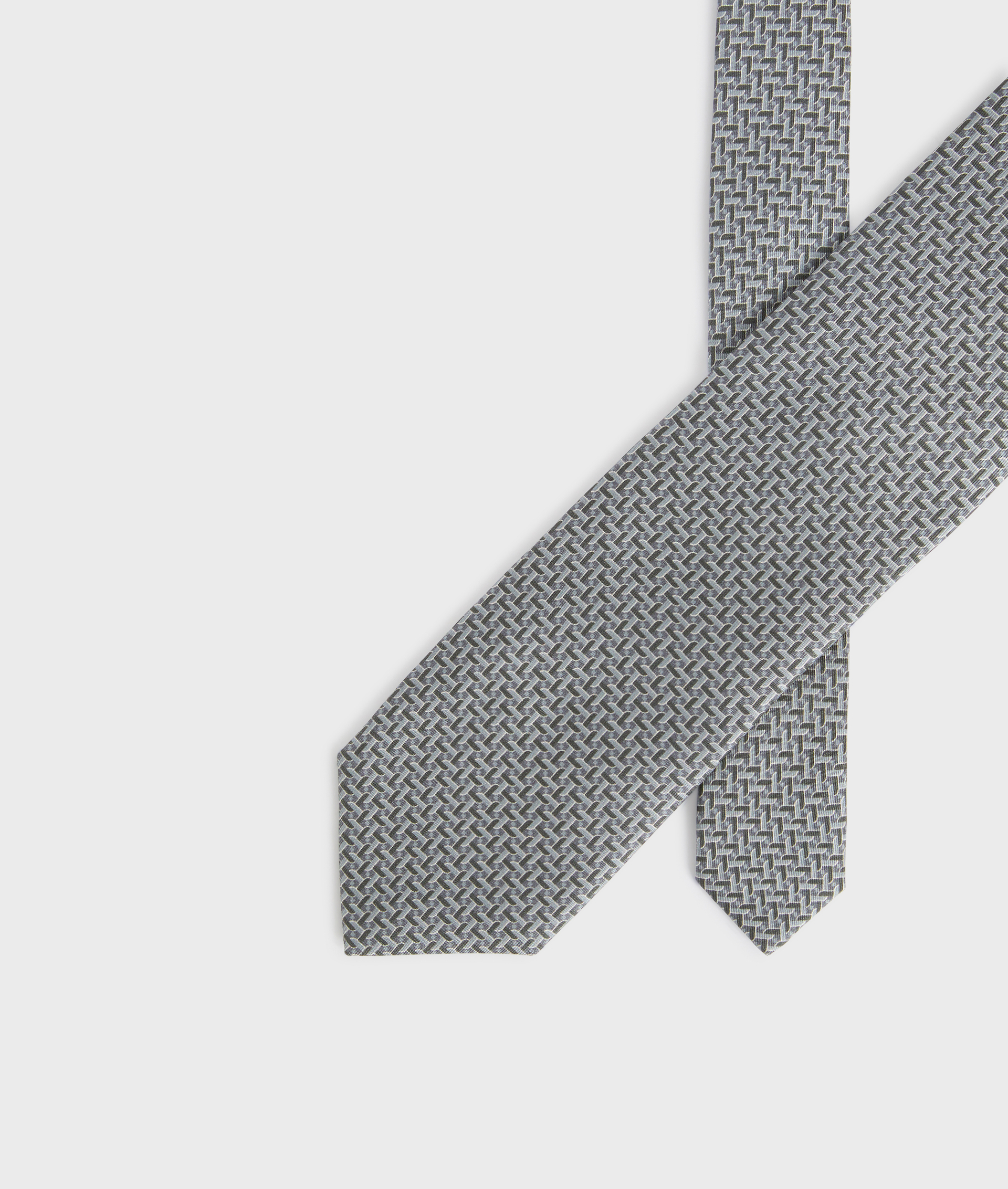 tie eight cm in green jacquard silk - Pal Zileri | Official Website