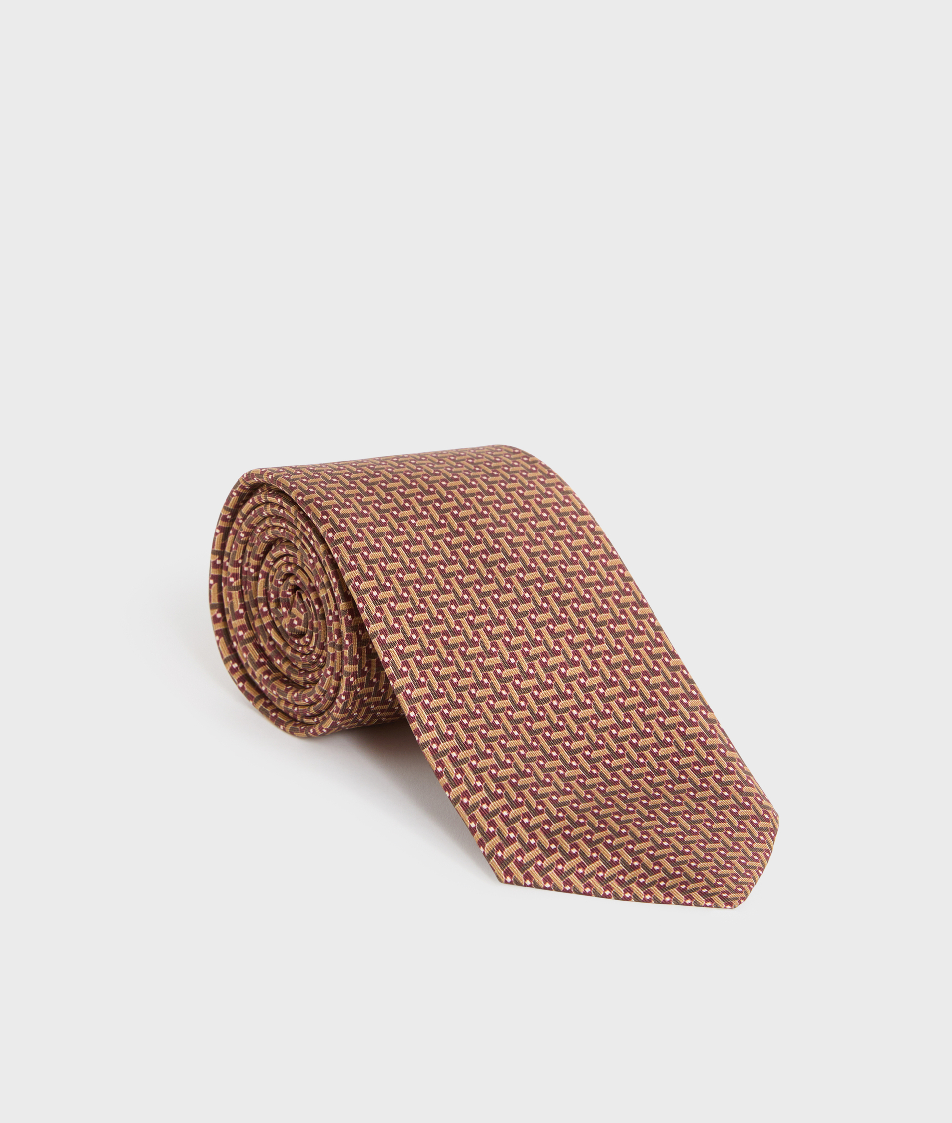 cravatta otto cm in seta jacquard bordeaux - Pal Zileri | Official Website