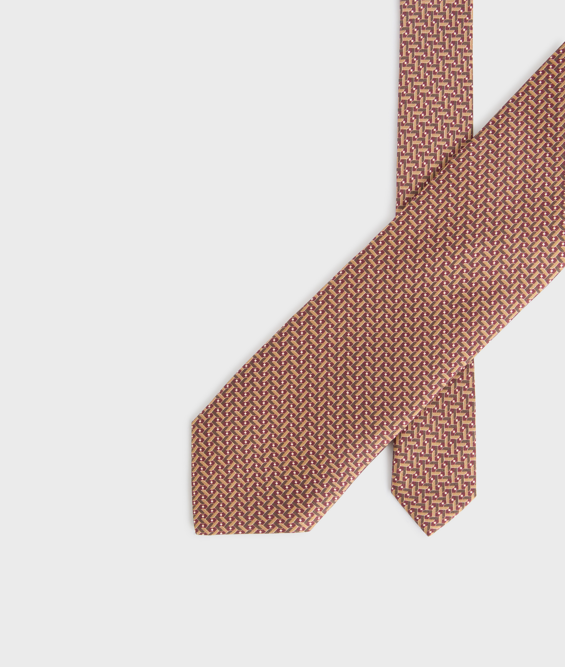 cravatta otto cm in seta jacquard bordeaux - Pal Zileri | Official Website