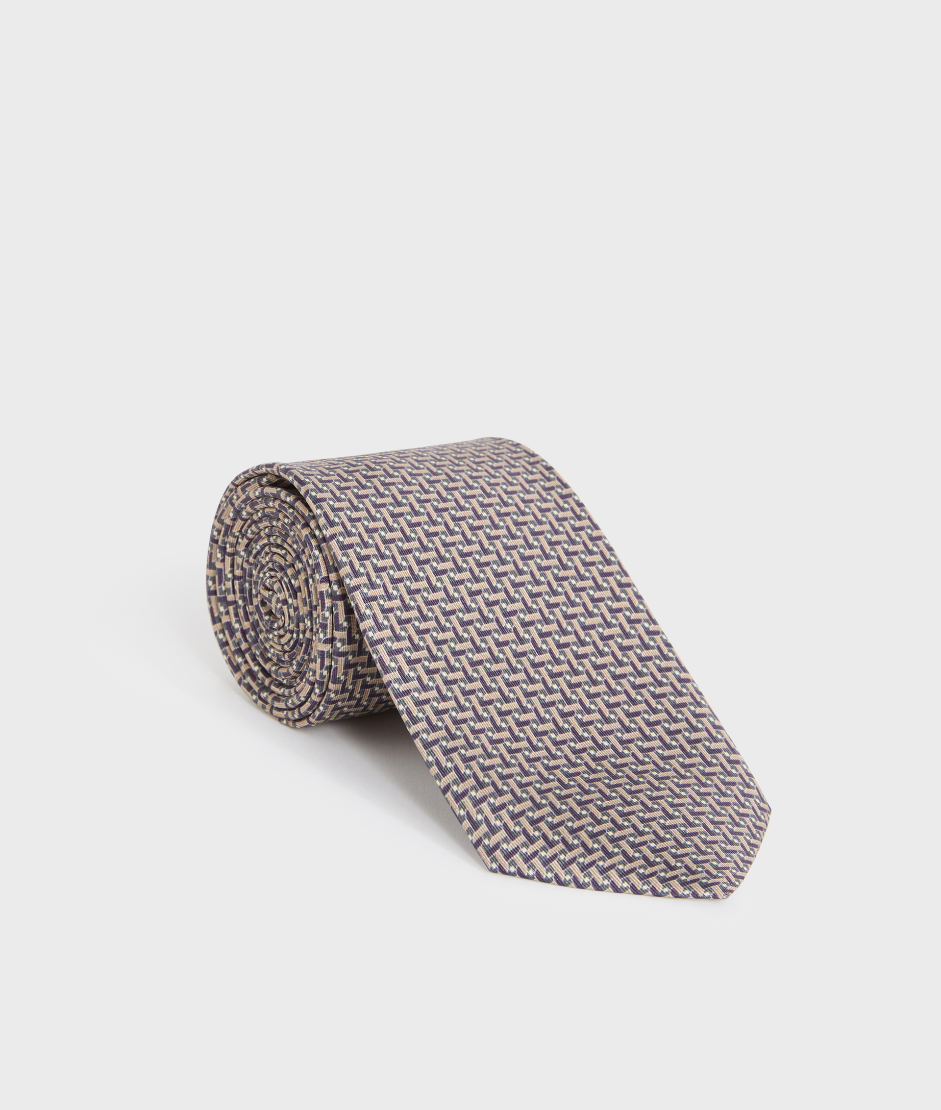 tie eight cm in purple jacquard silk - Pal Zileri | Official Website