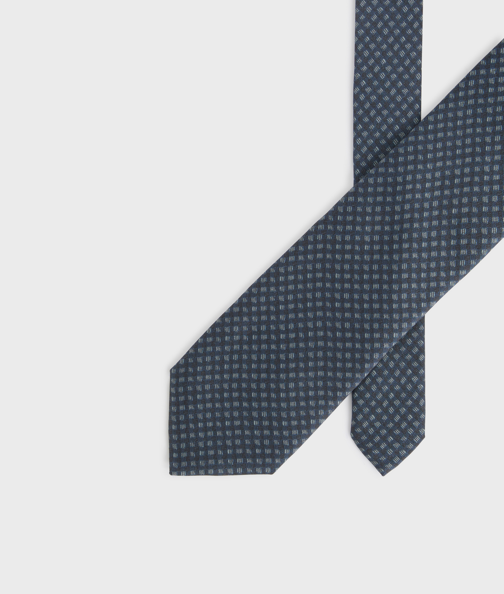 cravatta otto cm in seta jacquard regular blu - Pal Zileri | Official Website