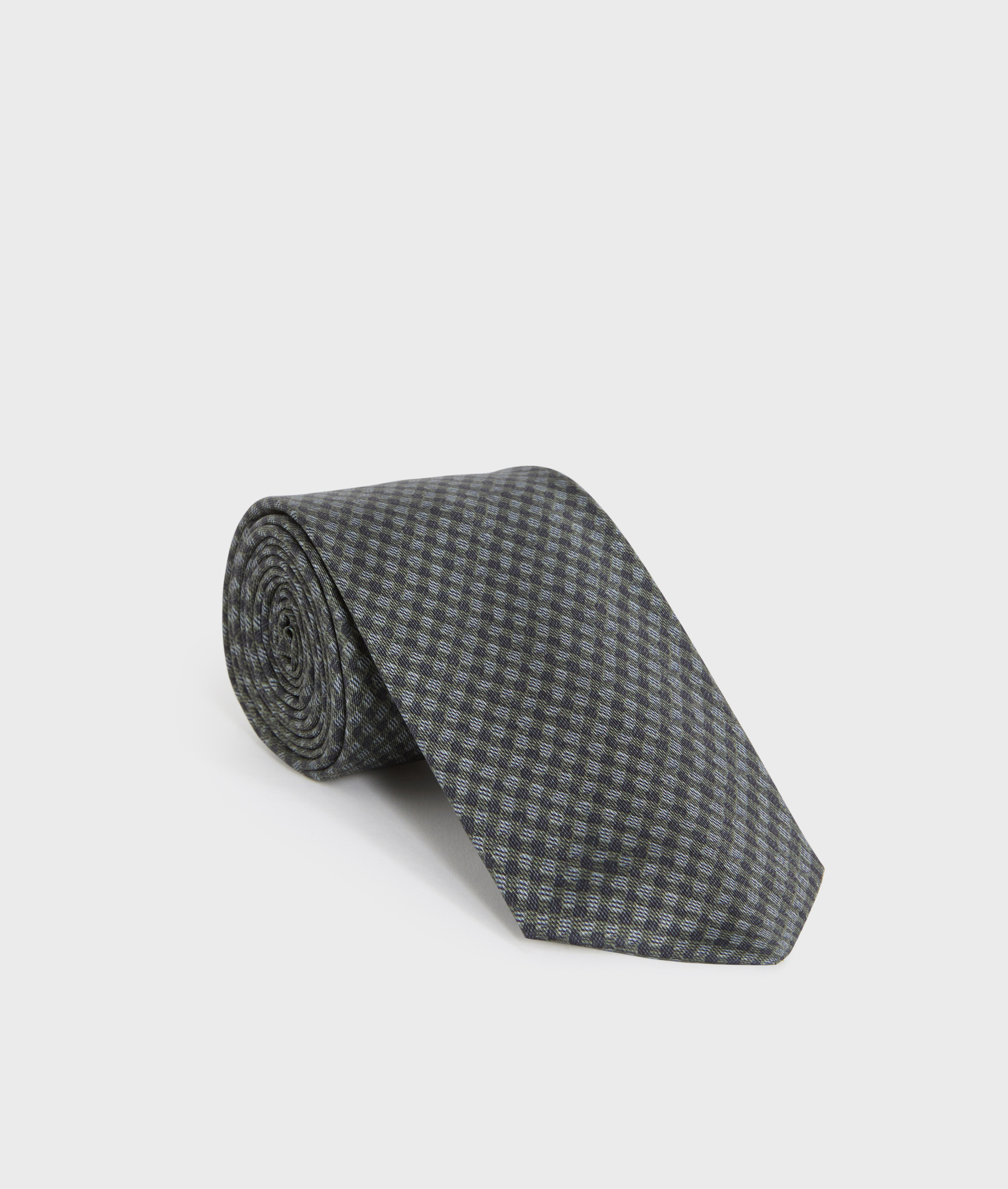 cravatta otto cm in seta jacquard regular verde - Pal Zileri | Official Website