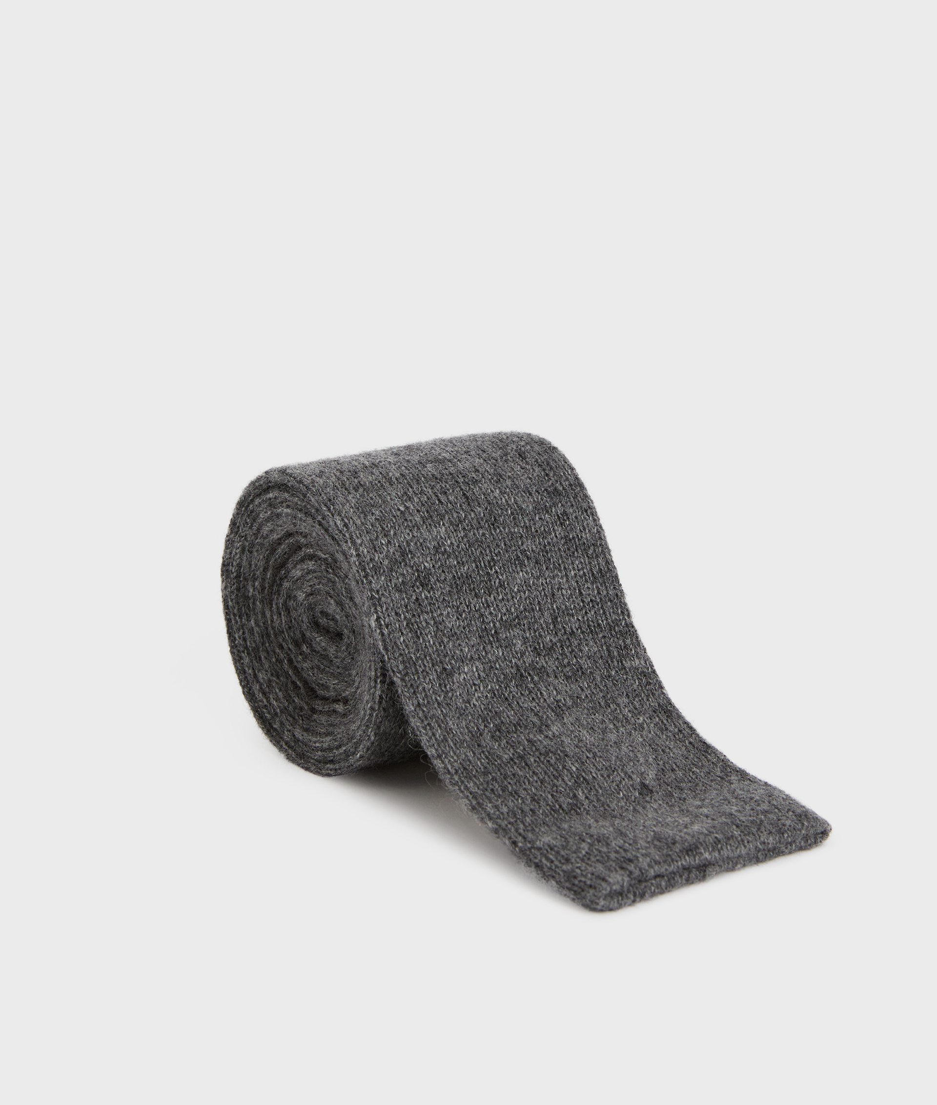 tubular tie in pure grey cashmere - Textiles - Pal Zileri | Official Website