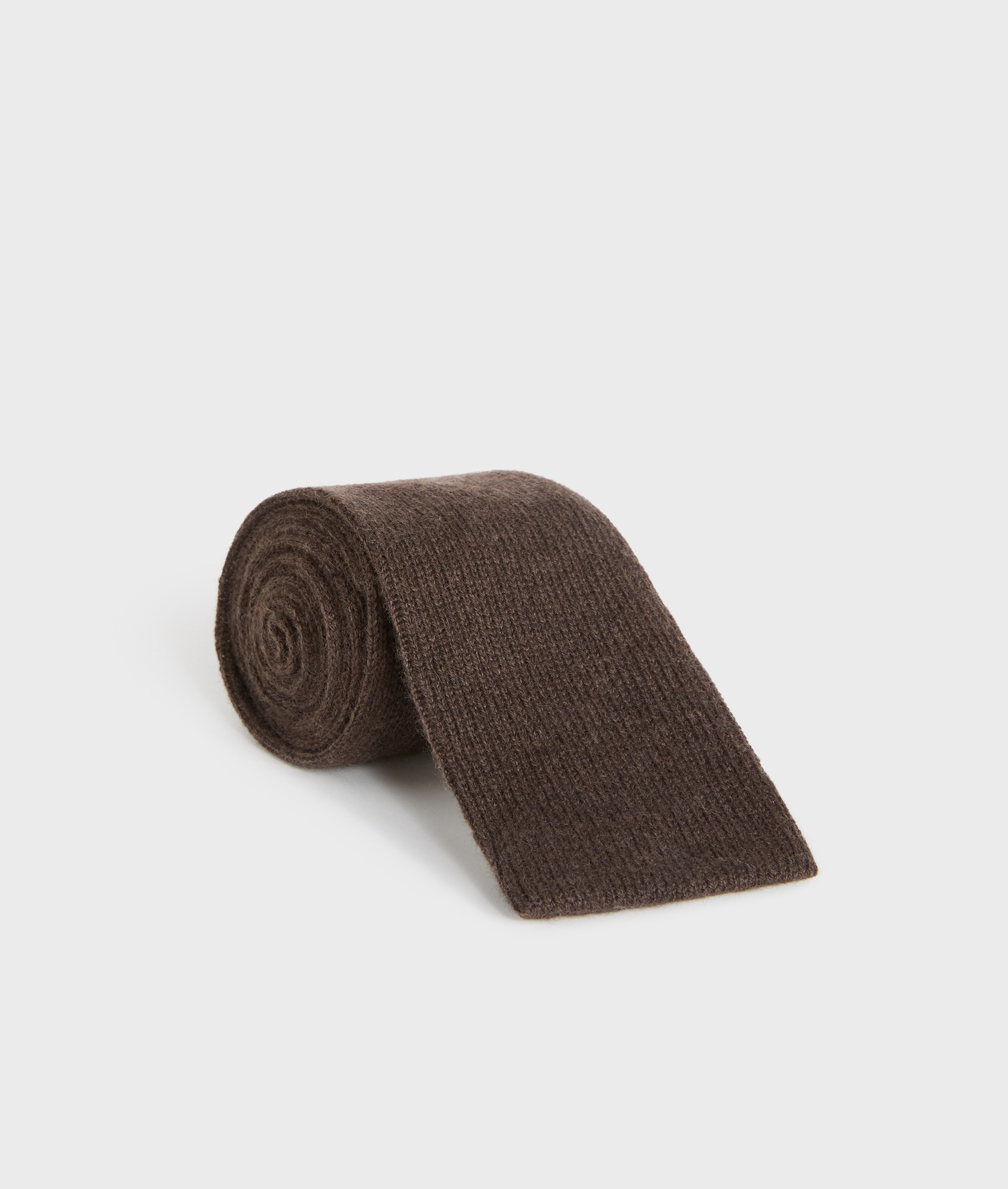 cravatta tubolare in puro cashmere marrone - Pal Zileri | Official Website