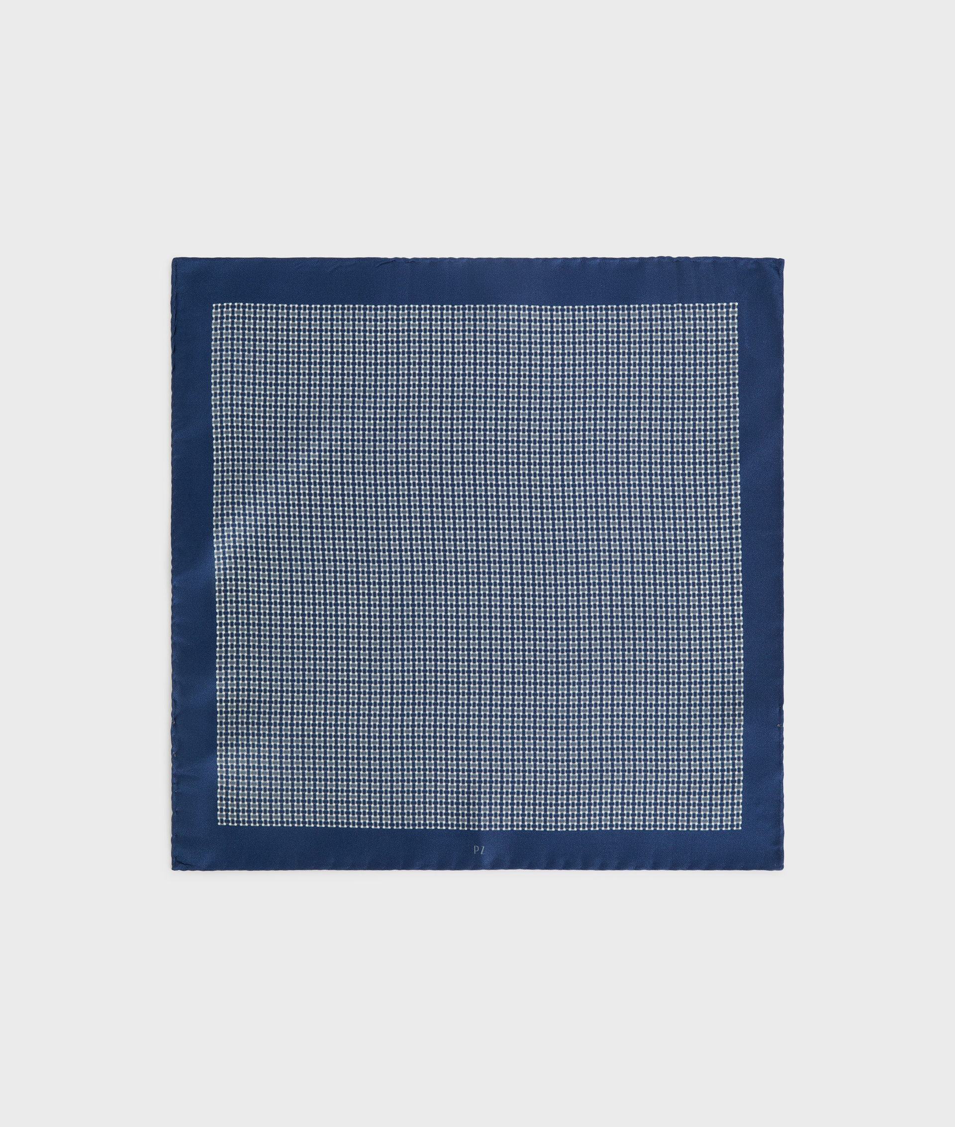 pochette in pura seta jacquard blu - Pal Zileri | Official Website
