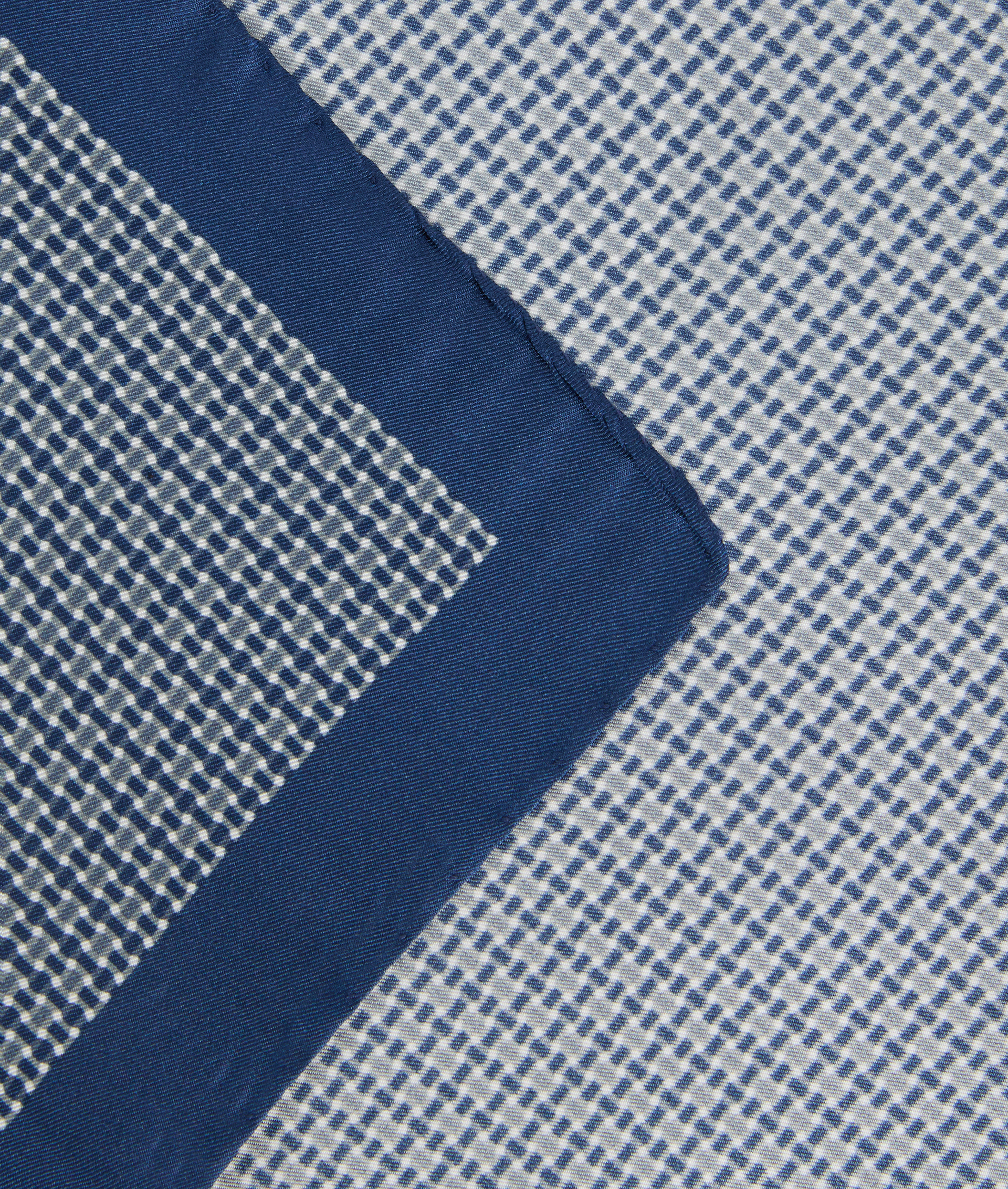 pochette in pura seta jacquard blu - Pal Zileri | Official Website