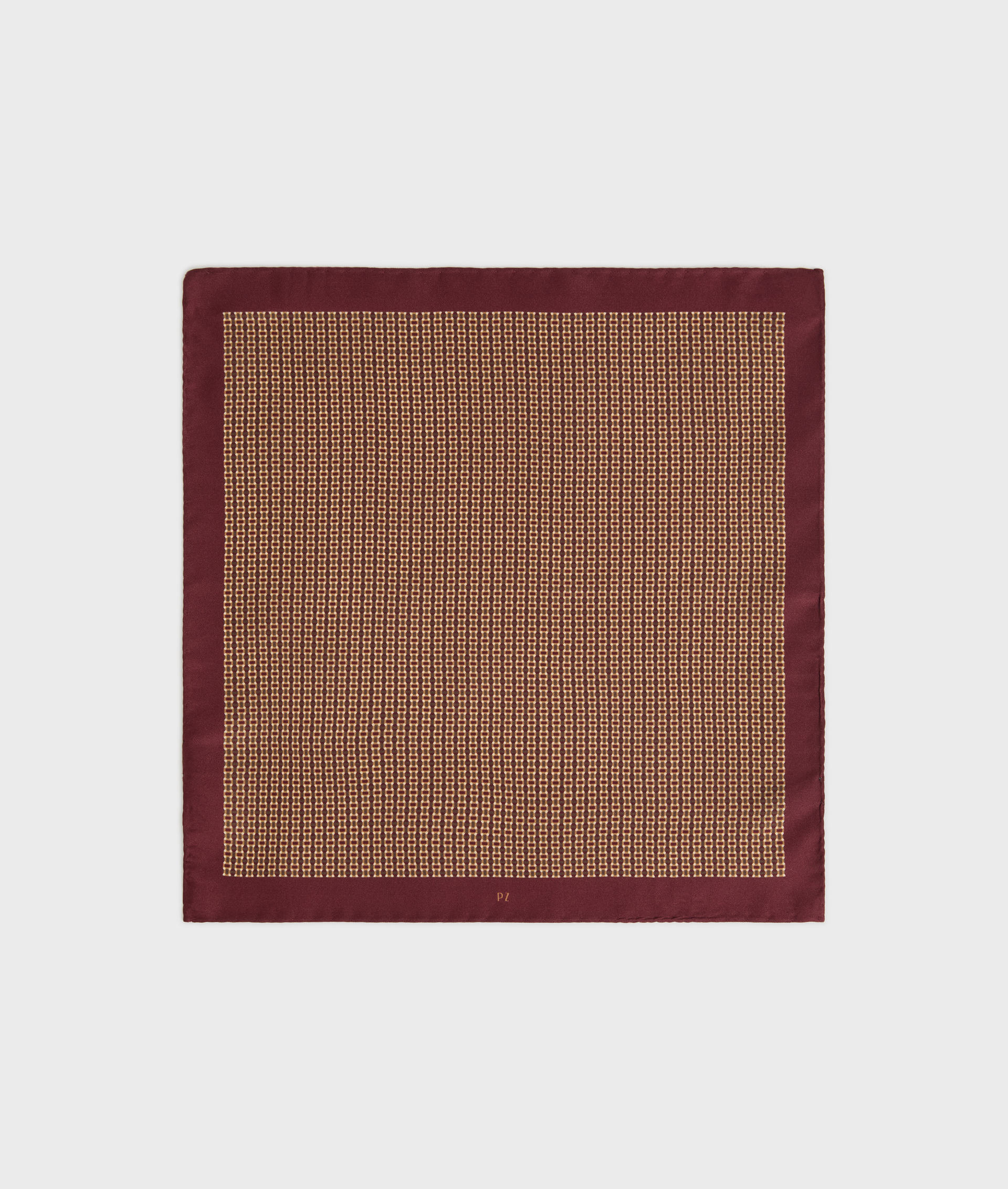 burgundy pure silk jacquard pocket square - Textiles - Pal Zileri | Official Website