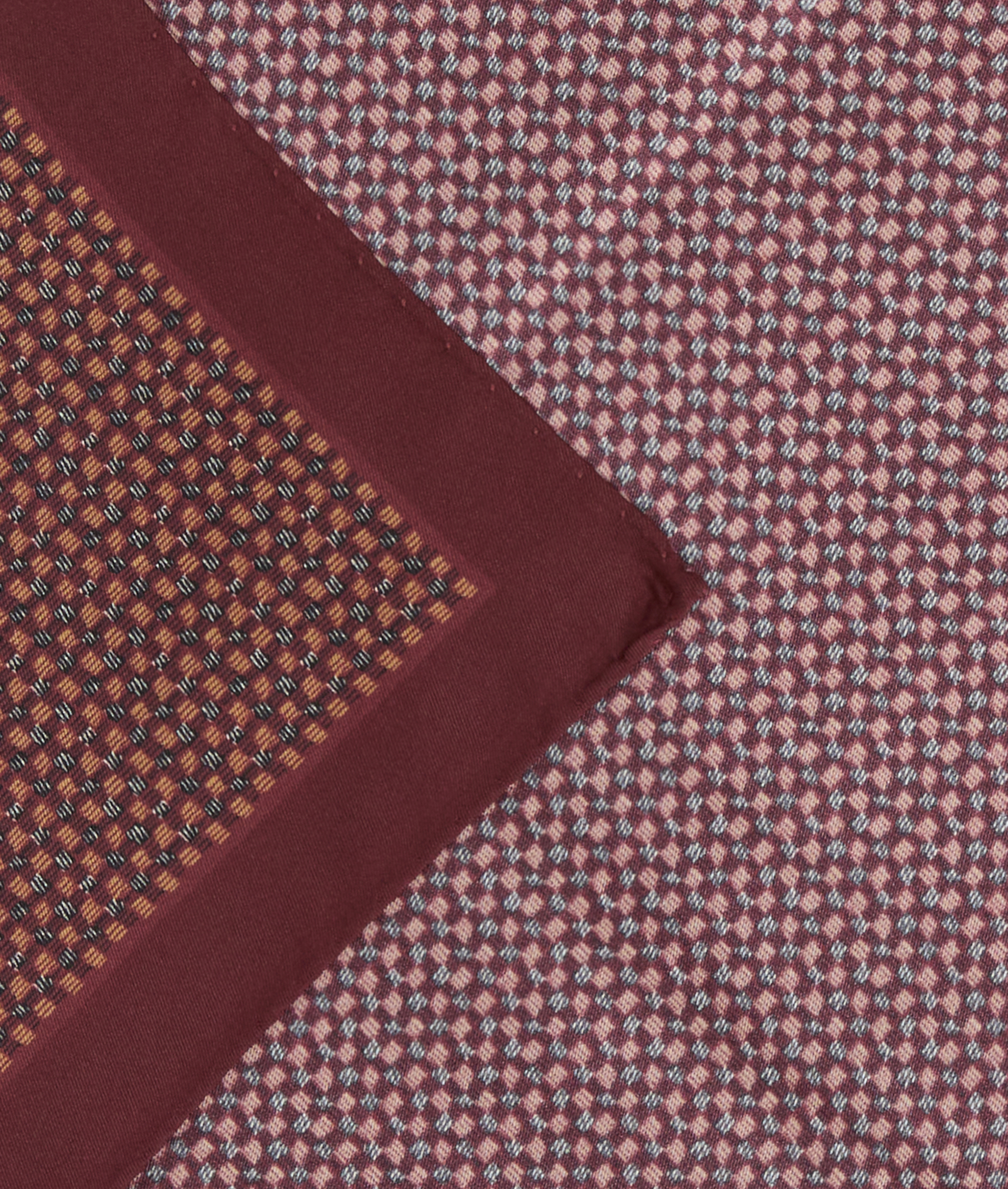 burgundy pure silk jacquard pocket square - Textiles - Pal Zileri | Official Website