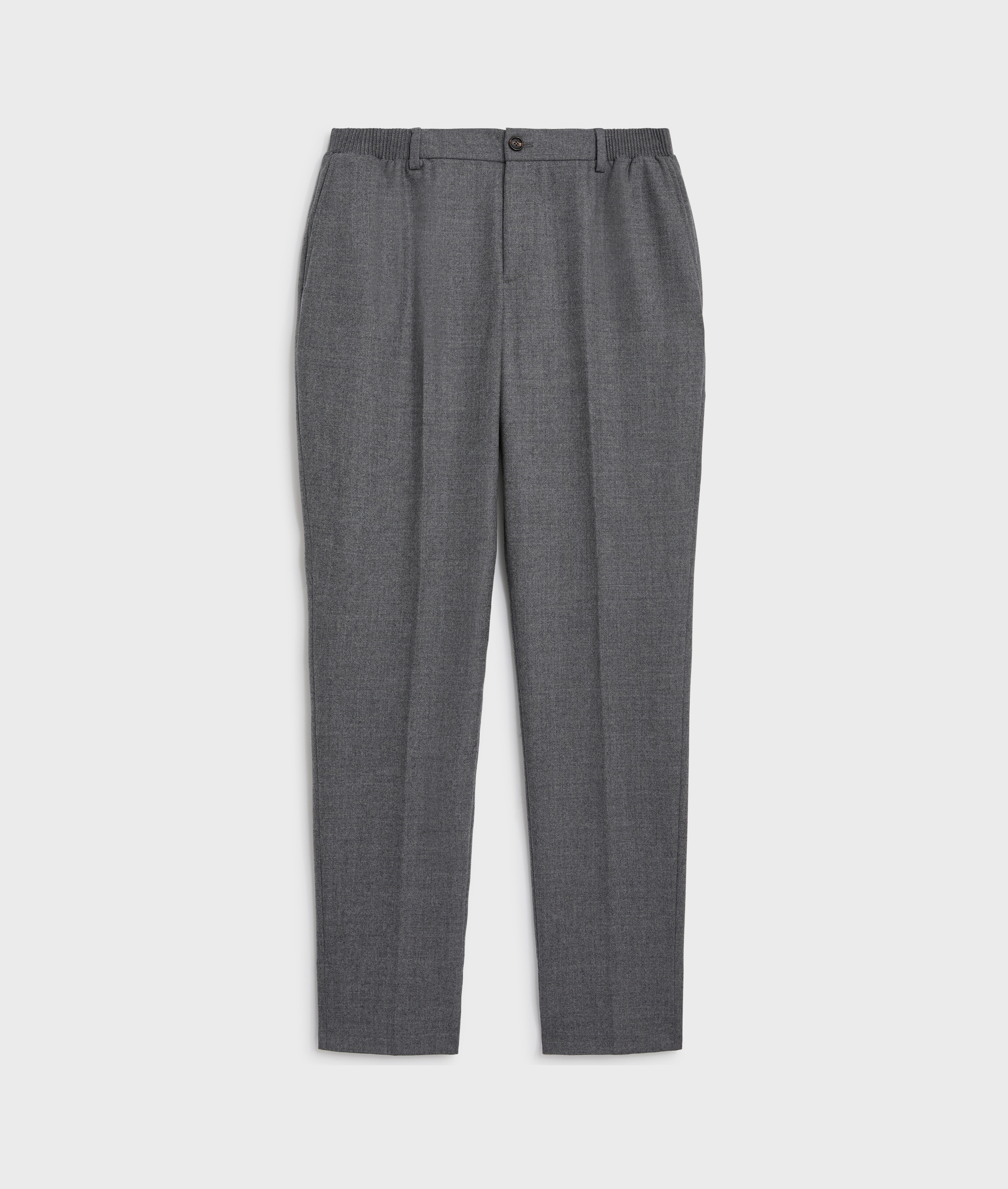 pantaloni da uomo flat front regular fit con elastico laterale grigio medio - Pantaloni - Pal Zileri | Official Website