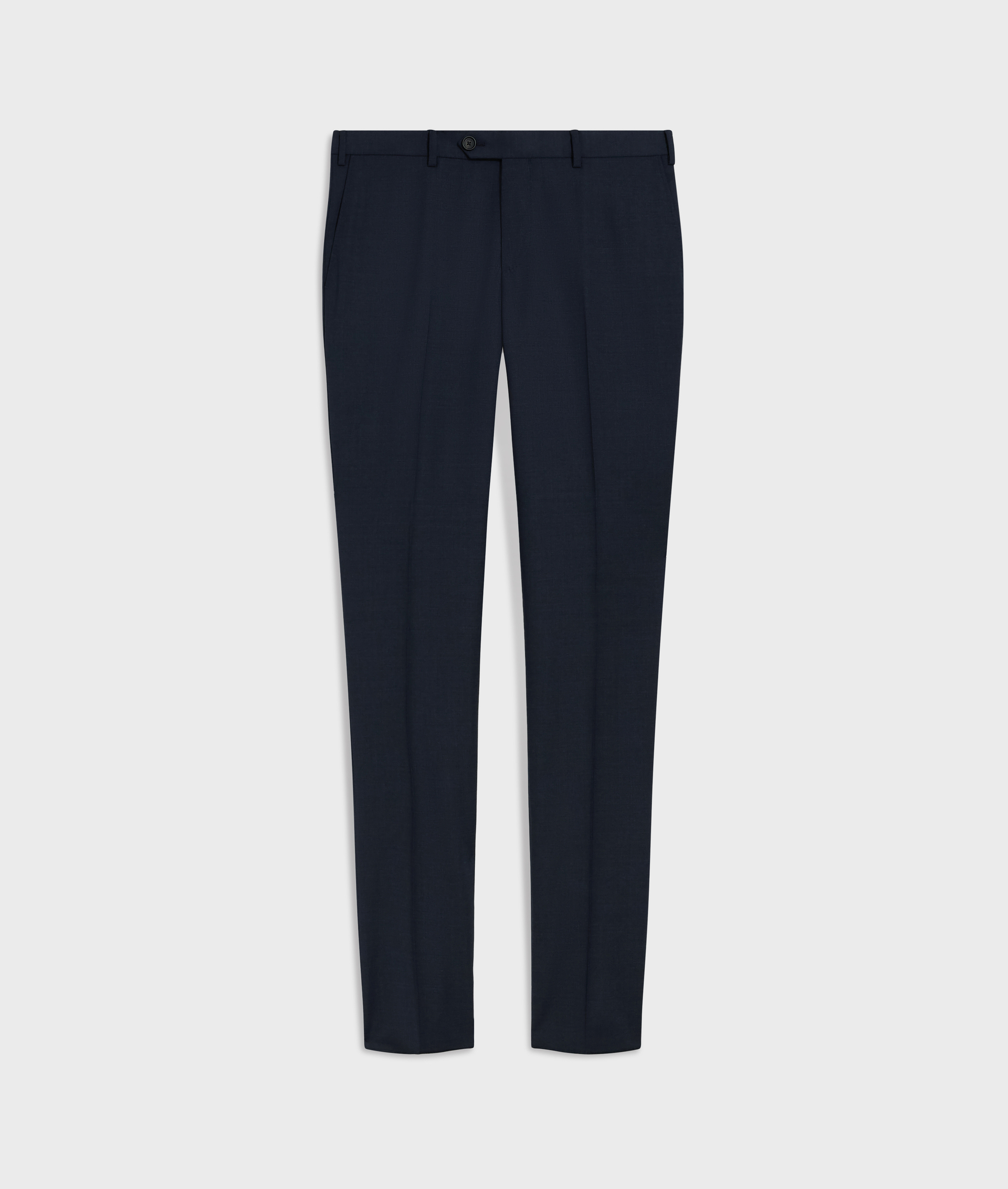 unlined front wool stretch trousers in blue | Pal Zileri