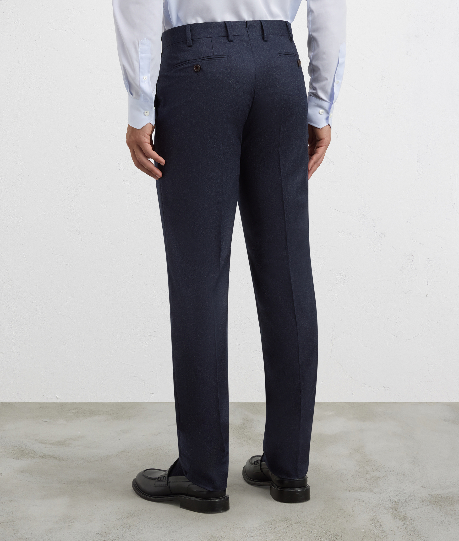 pantalone formale sfoderato in lana vergine blu | Pal Zileri