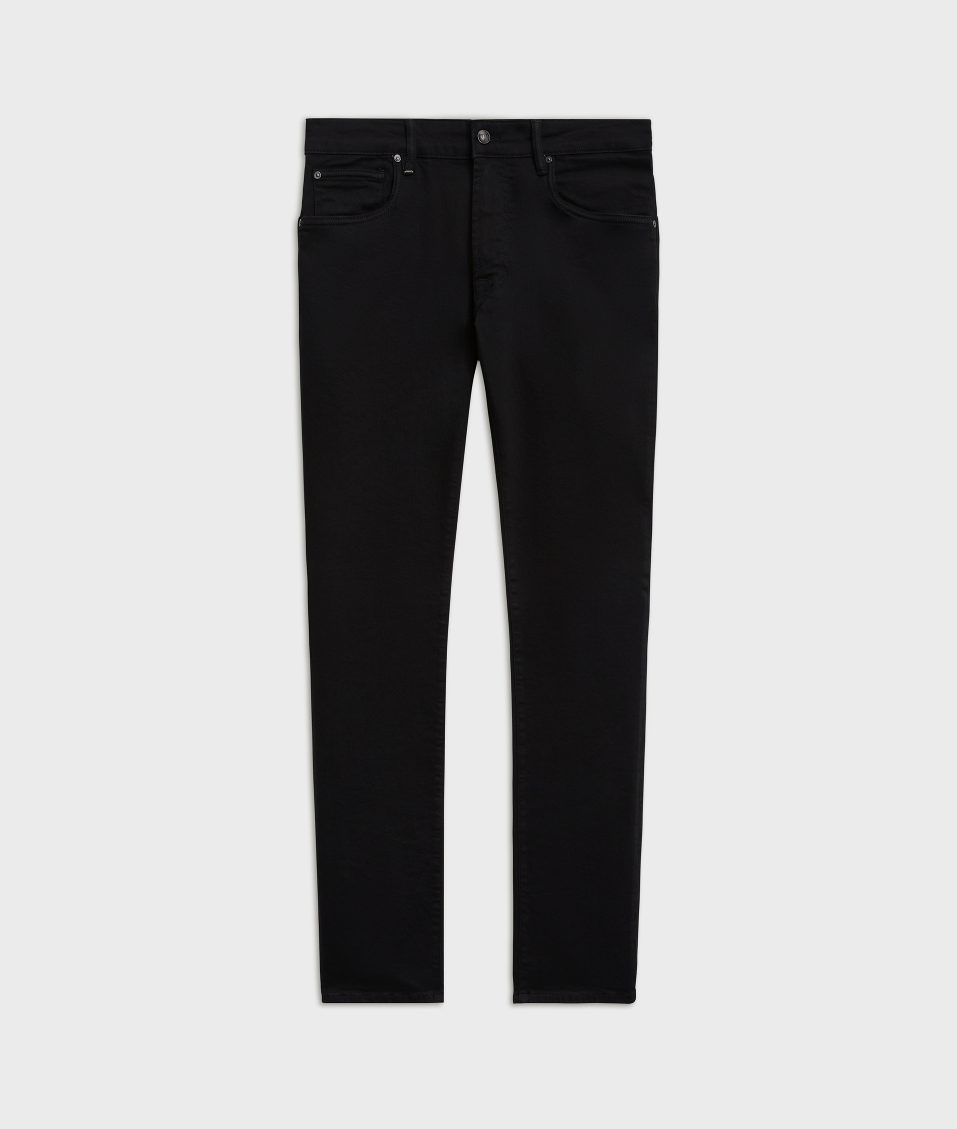 five pocket regular fit black denim trousers | Pal Zileri