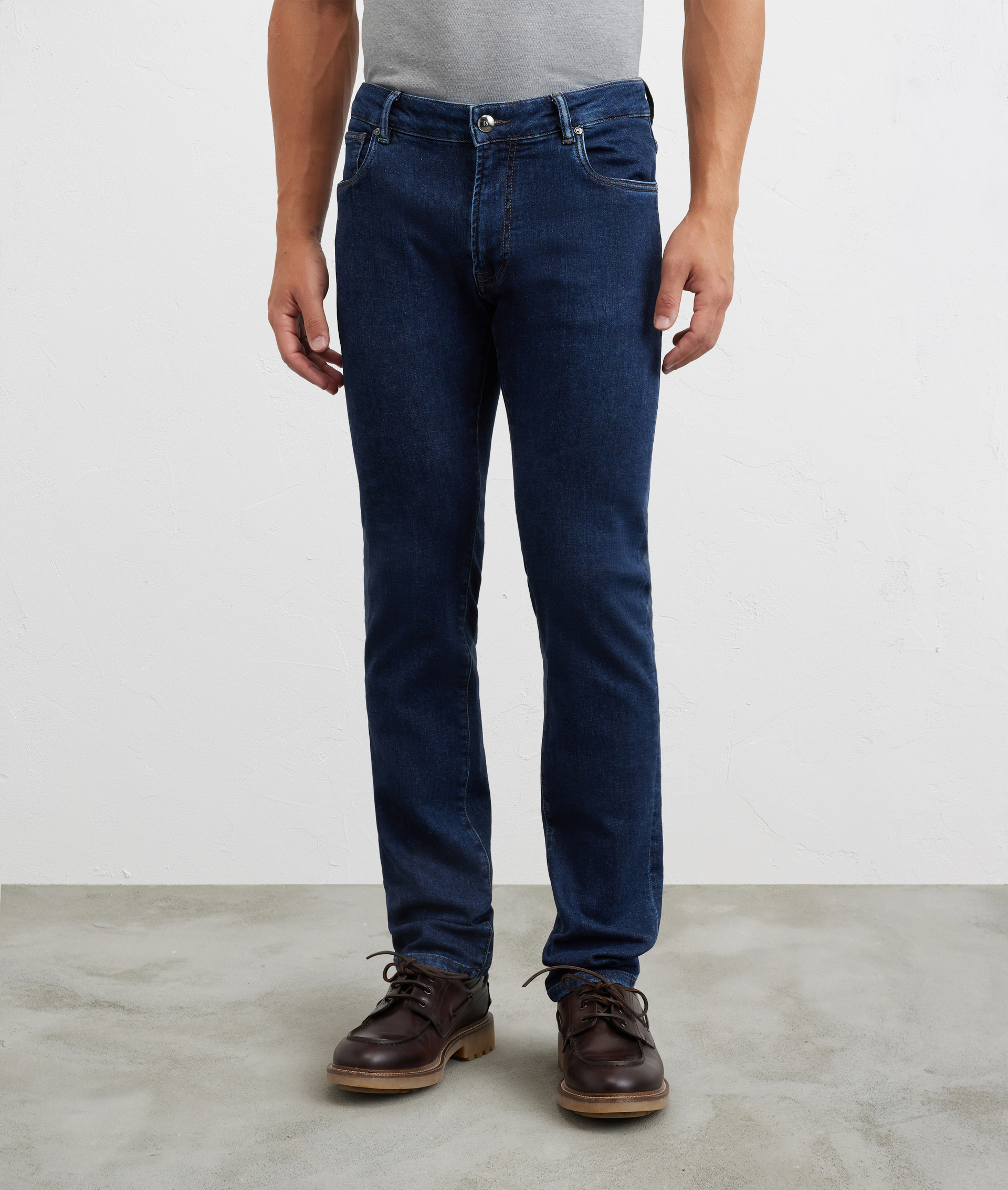 pantaloni denim cinque tasche regular fit blu - Pal Zileri | Official Website