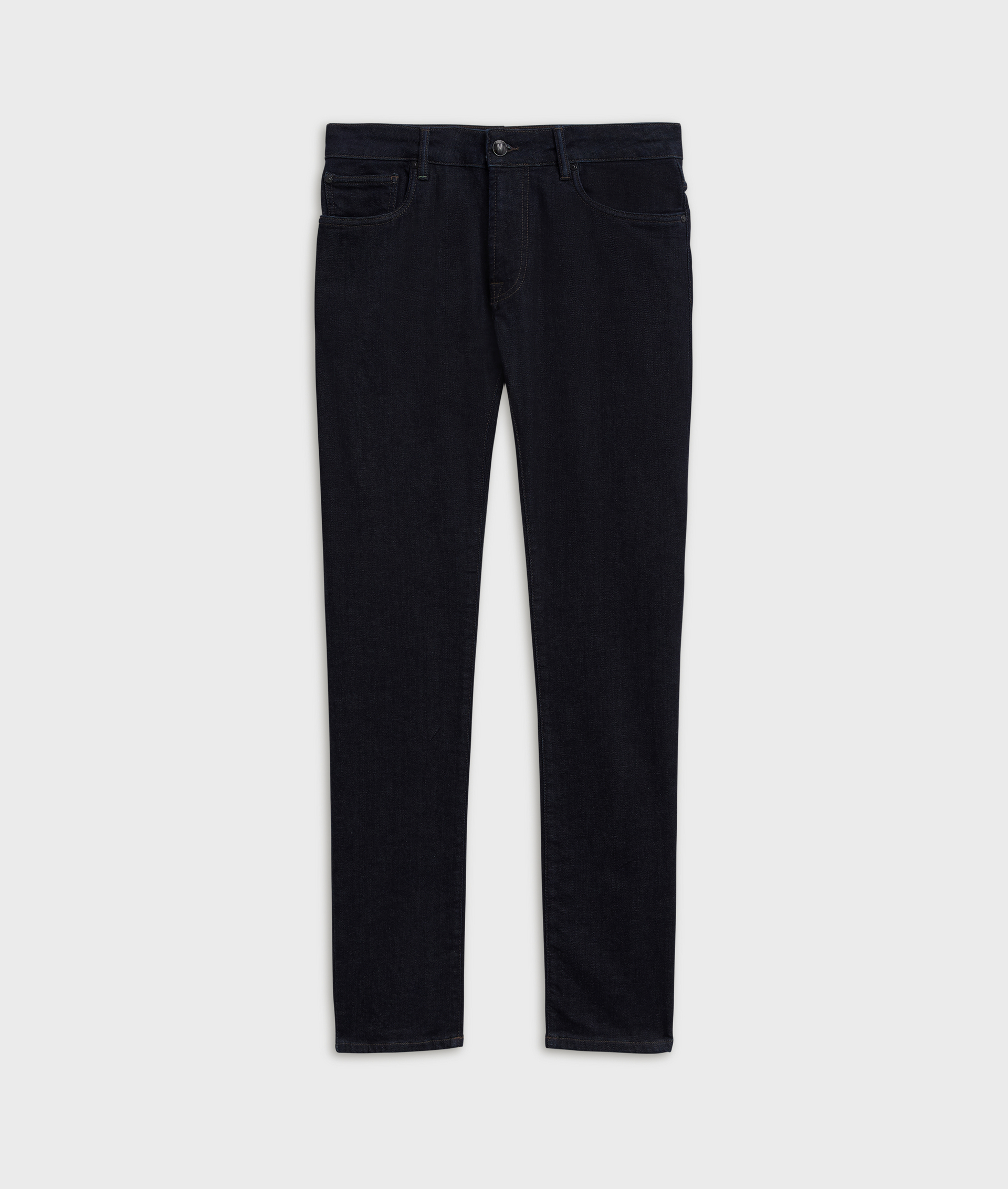 five pocket regular fit navy blue denim trousers | Pal Zileri