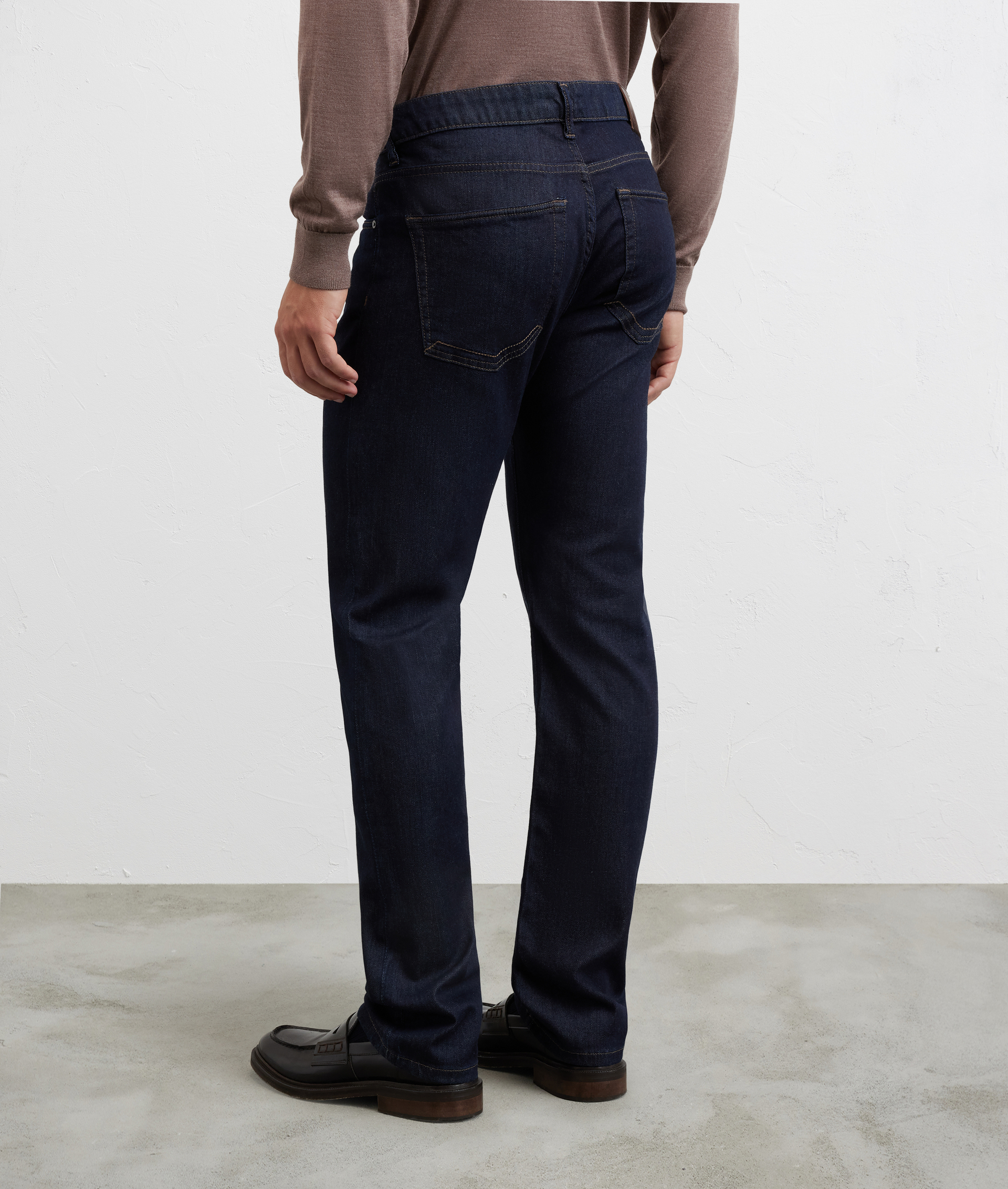 pantaloni denim cinque tasche regular fit blu navy - Pal Zileri | Official Website