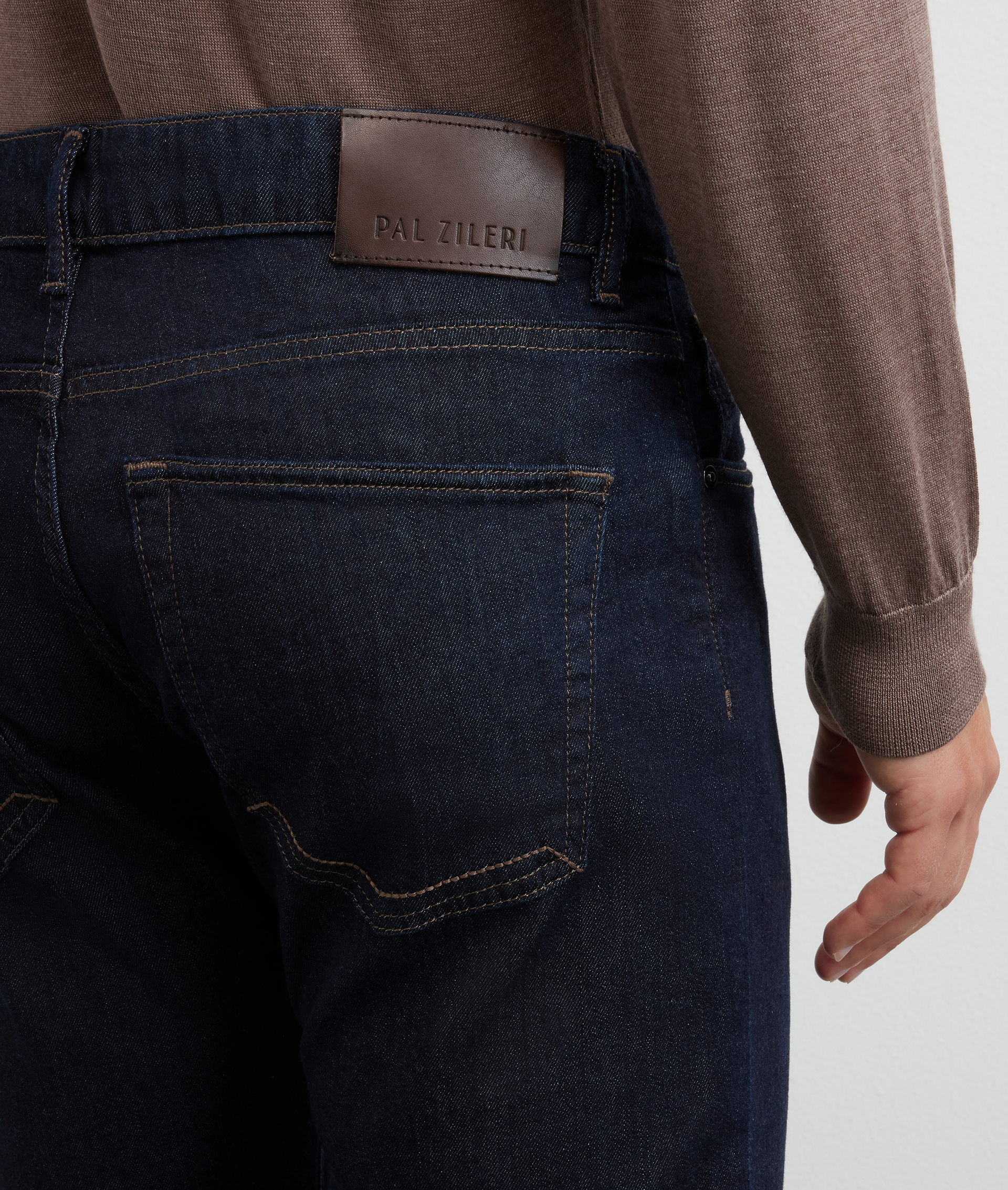 pantaloni denim cinque tasche regular fit blu navy - Pal Zileri | Official Website