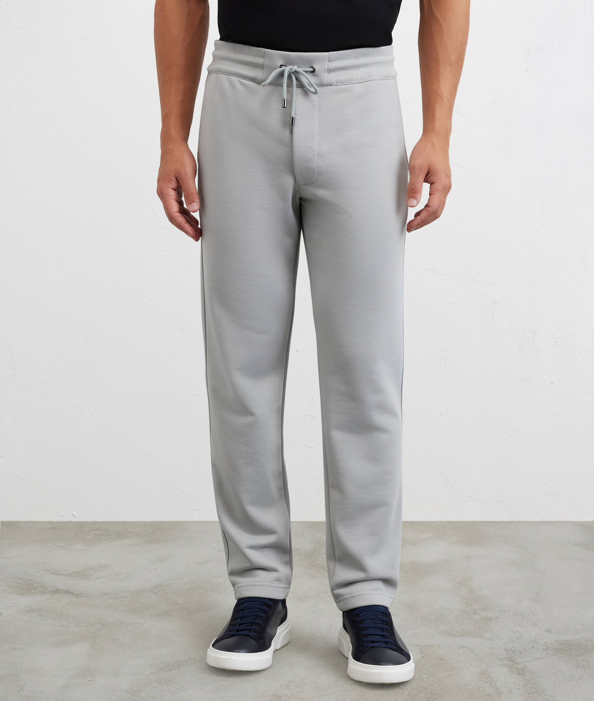 sweatpants regular fit with back pockets light grey - Pal Zileri | Official Website
