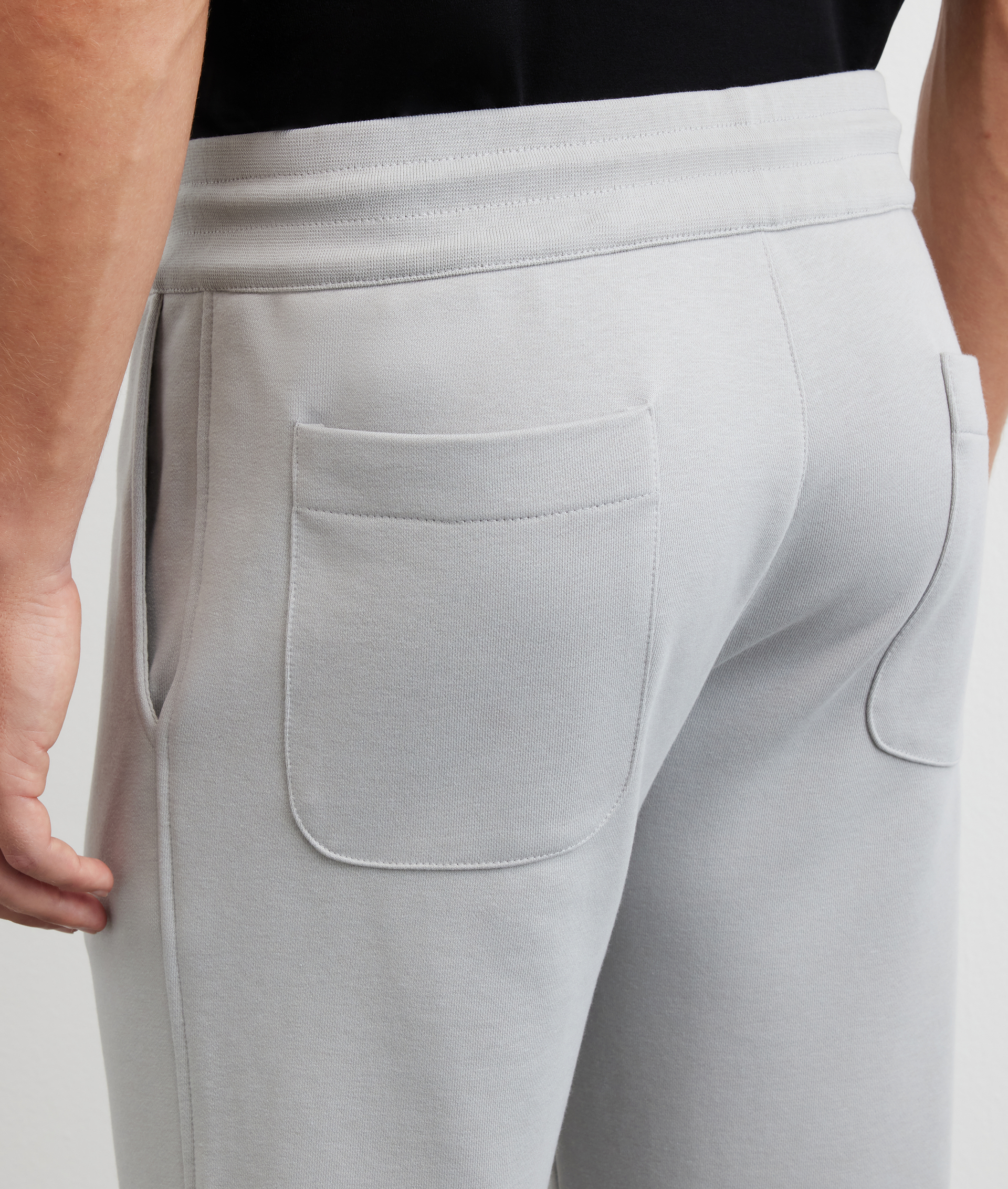 sweatpants regular fit with back pockets light grey - Pal Zileri | Official Website