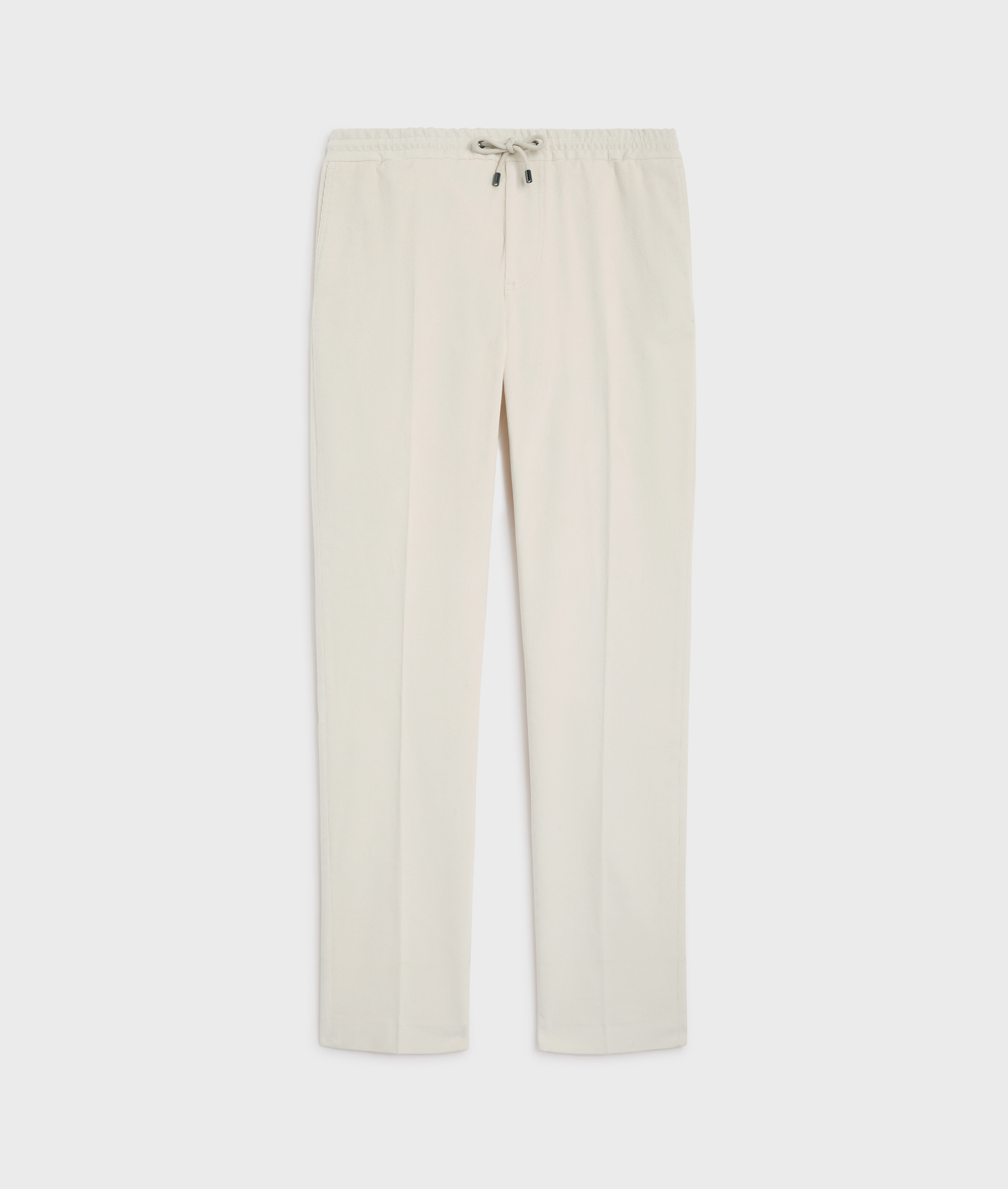 pantaloni bianchi con drawstring in velluto a righe cotone e elastane - Pantaloni - Pal Zileri | Official Website