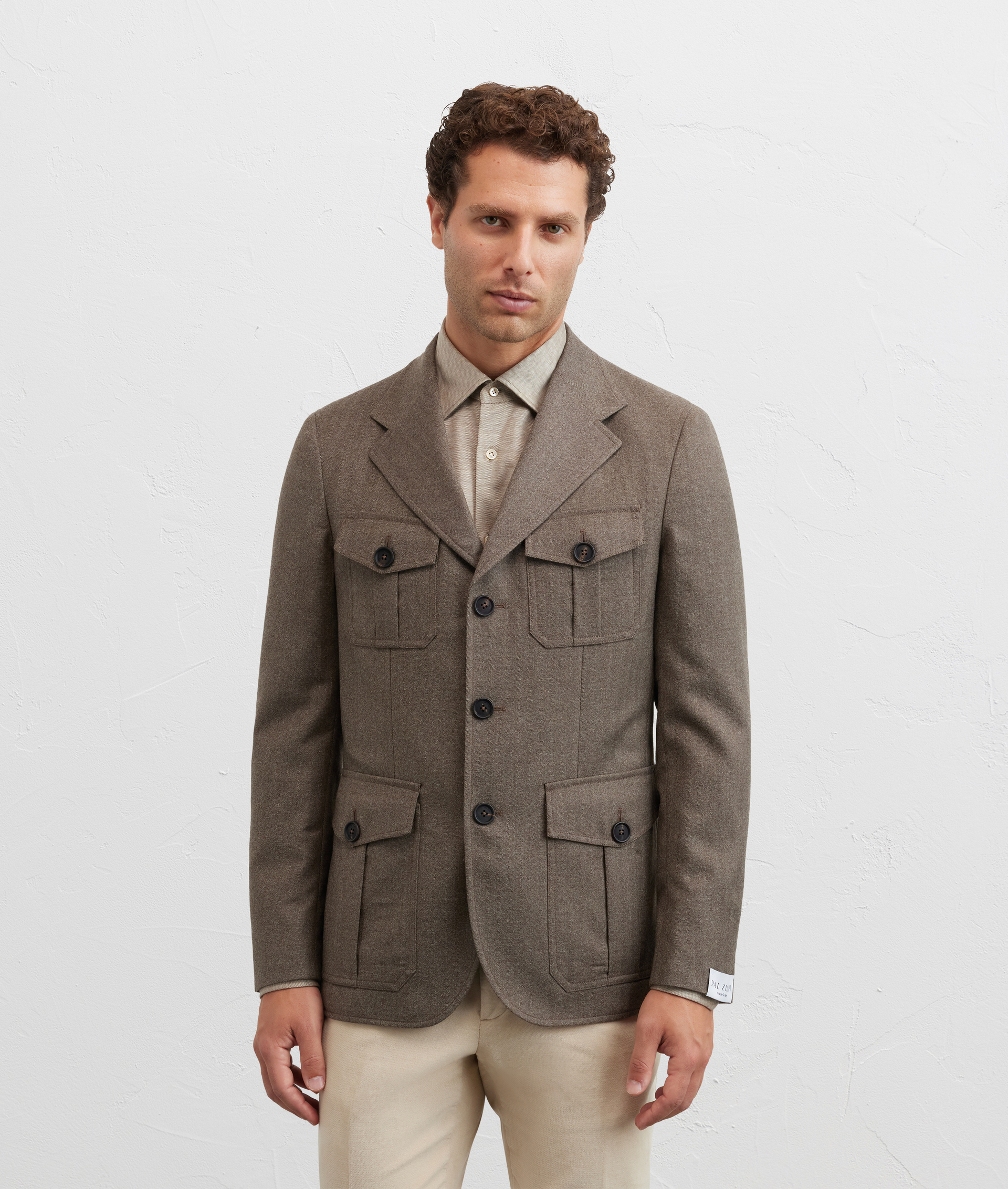 brown single breasted brera jacket unlined with peak lapels - Pal Zileri | Official Website