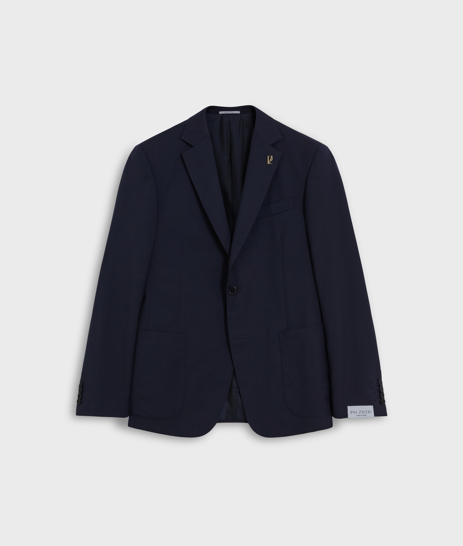 key line blue jacket lined with classic lapel in pure wool | Pal Zileri
