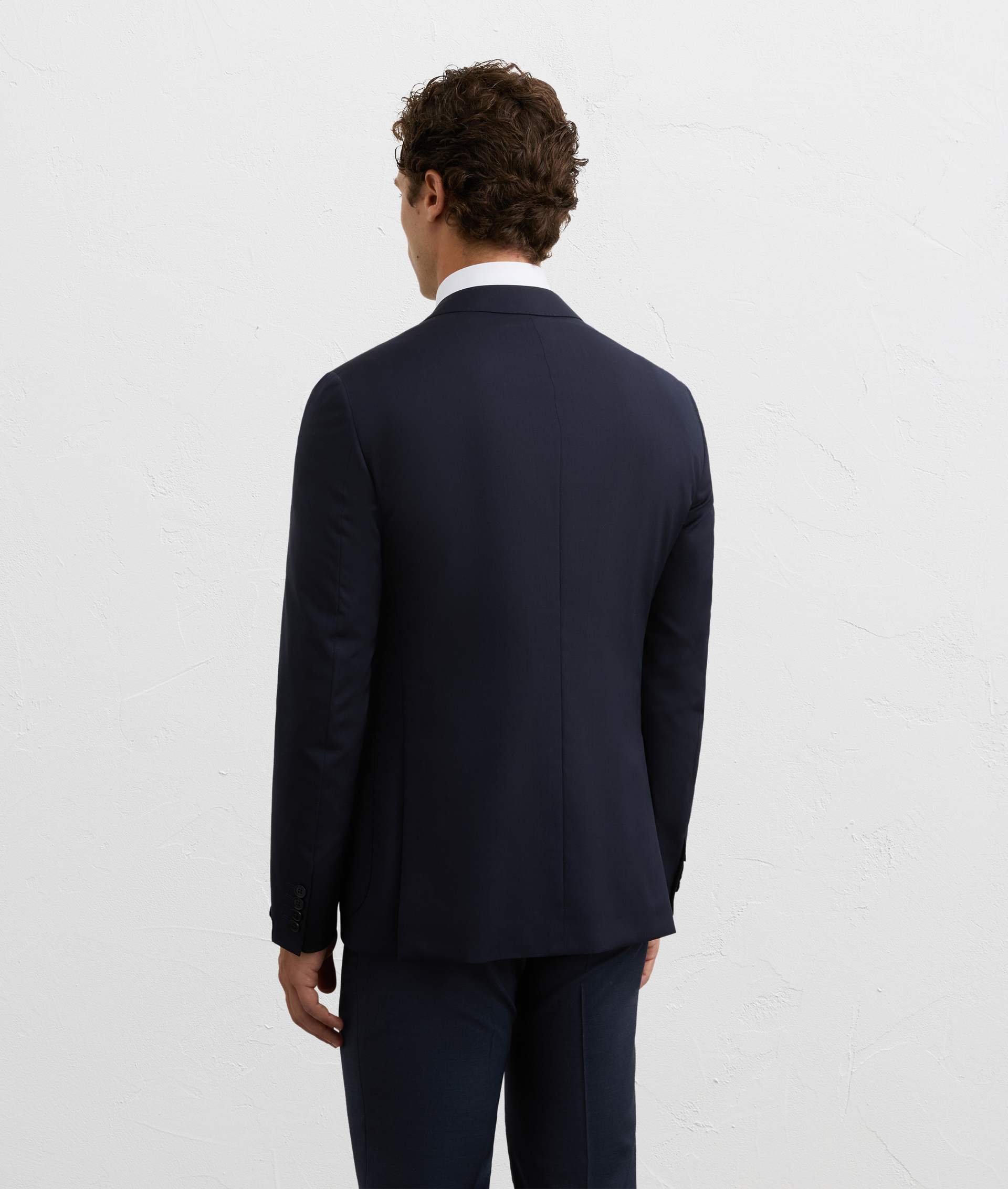 key line blue jacket lined with classic lapel in pure wool | Pal Zileri
