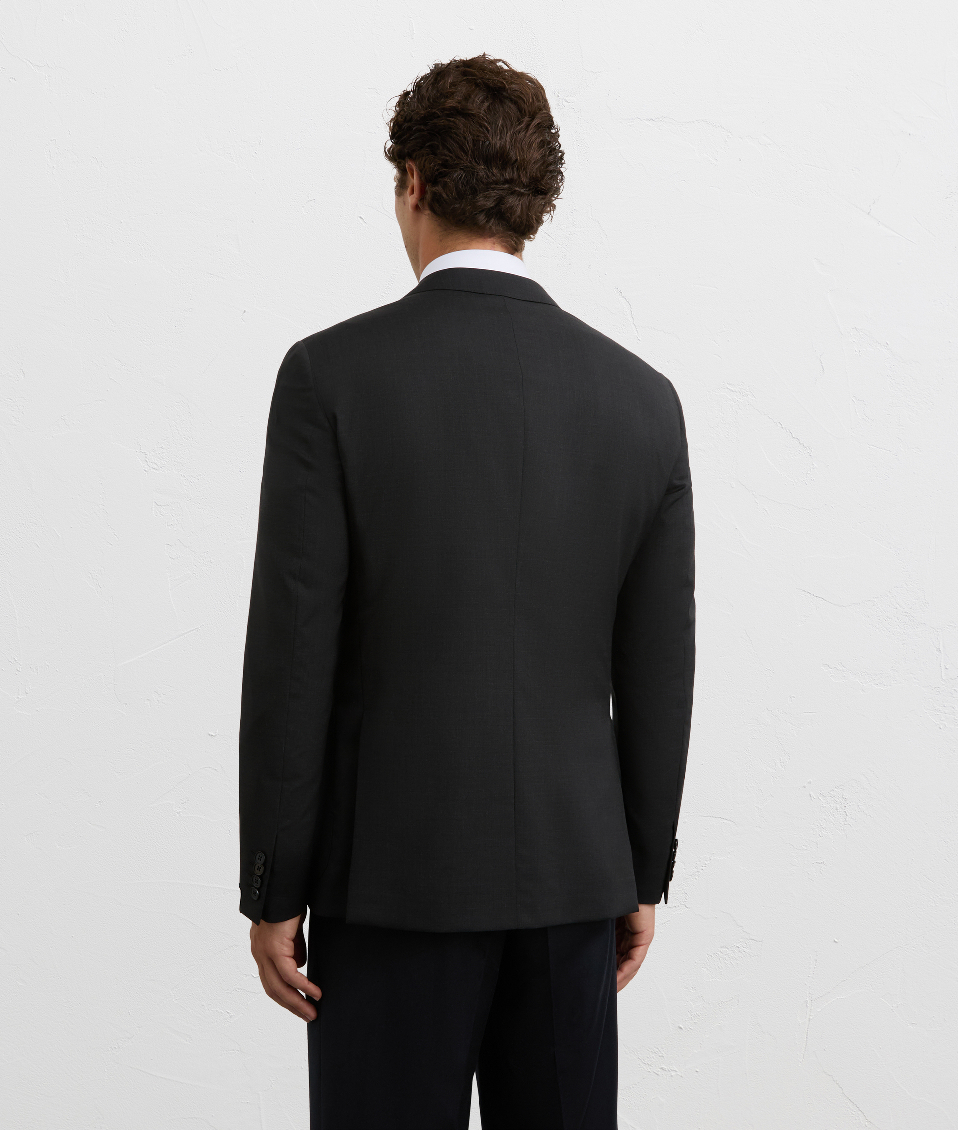 key line grey jacket lined with classic lapel in pure wool | Pal Zileri