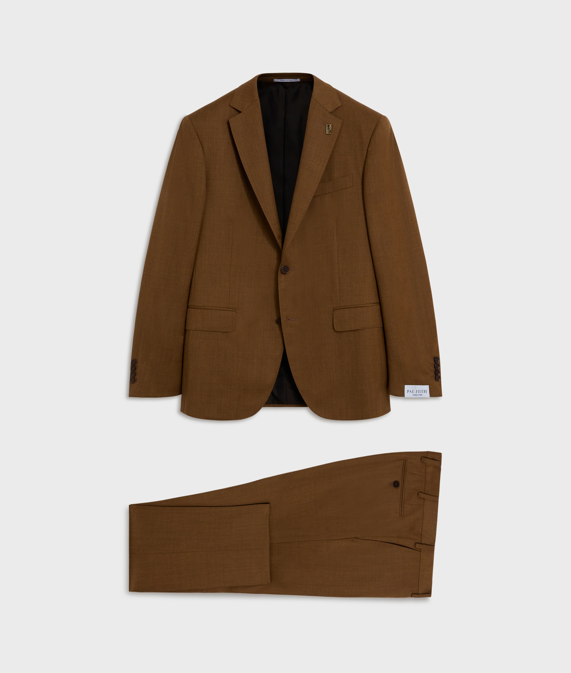 suit vicenza line in light brown wool | Pal Zileri