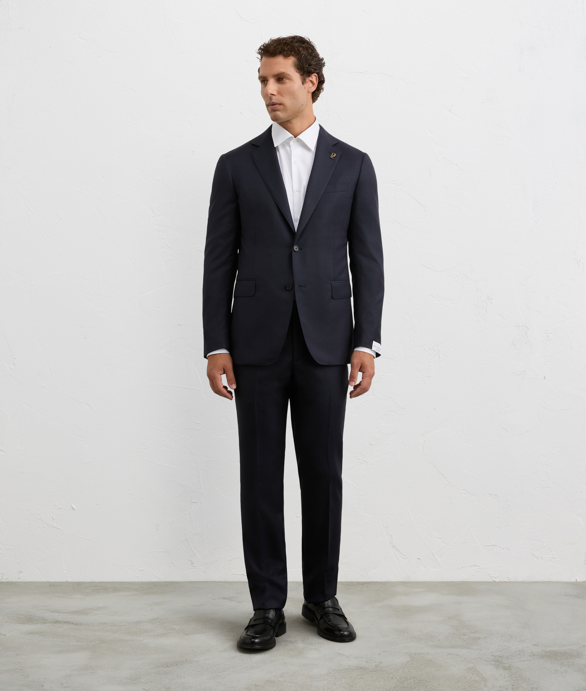 navy blue wool suit vicenza line | Pal Zileri