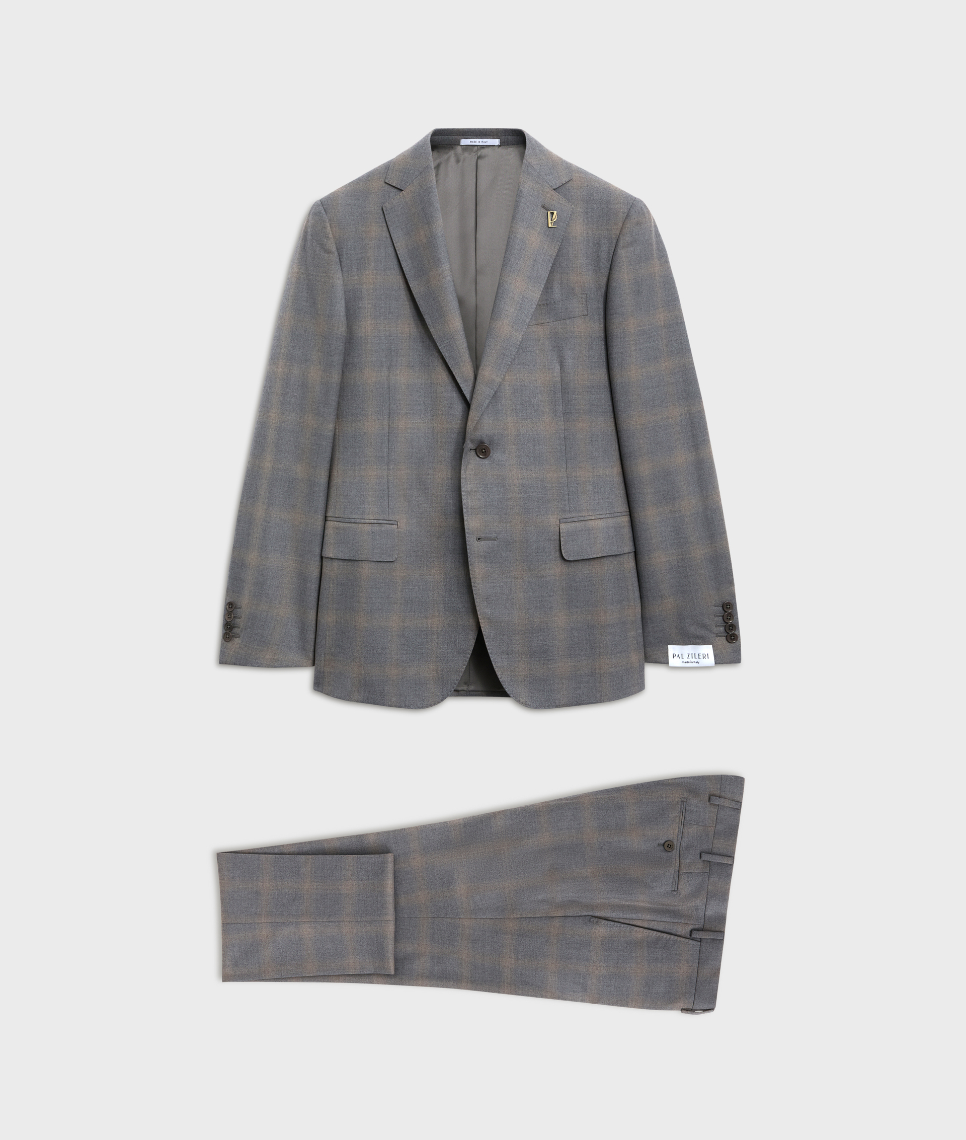 suit vicenza in grey wool - Suits and Blazers - Pal Zileri | Official Website
