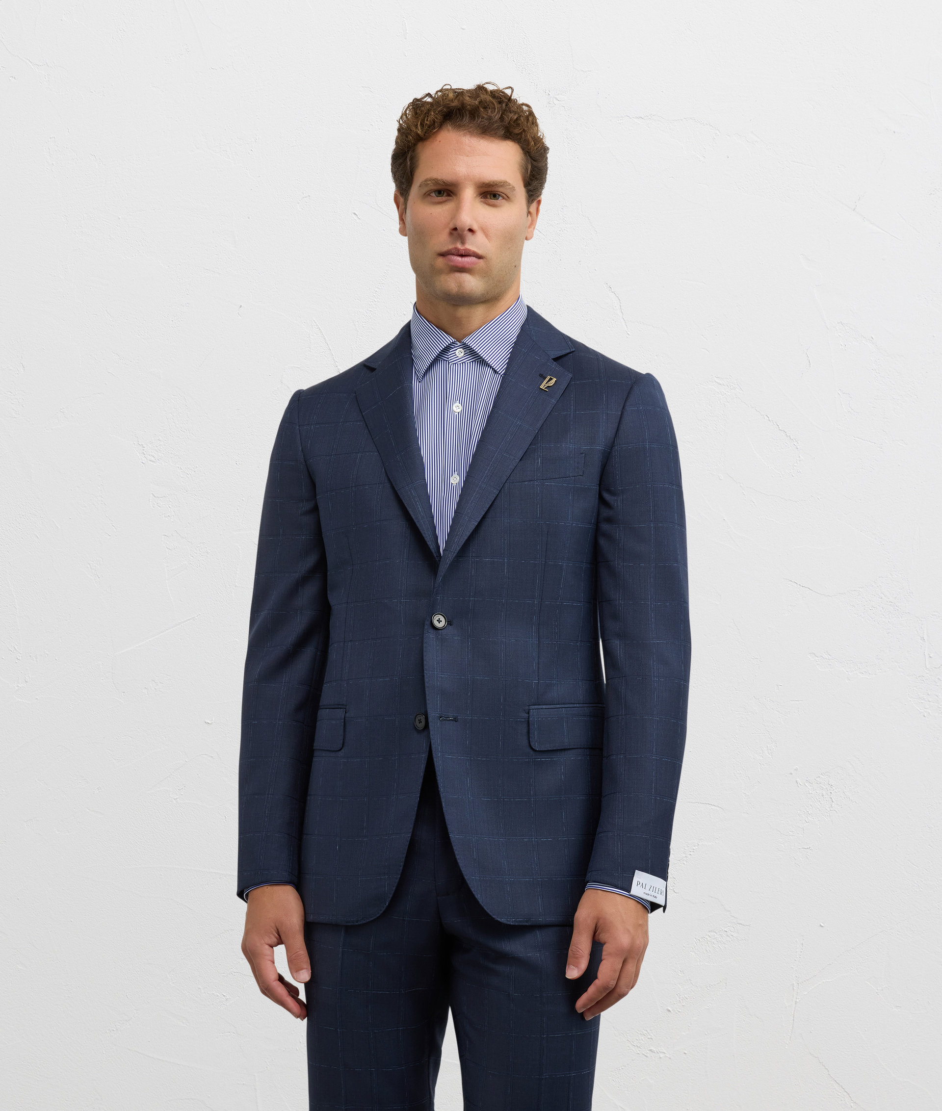 abito due pezzi vicenza in lana blu navy - Pal Zileri | Official Website