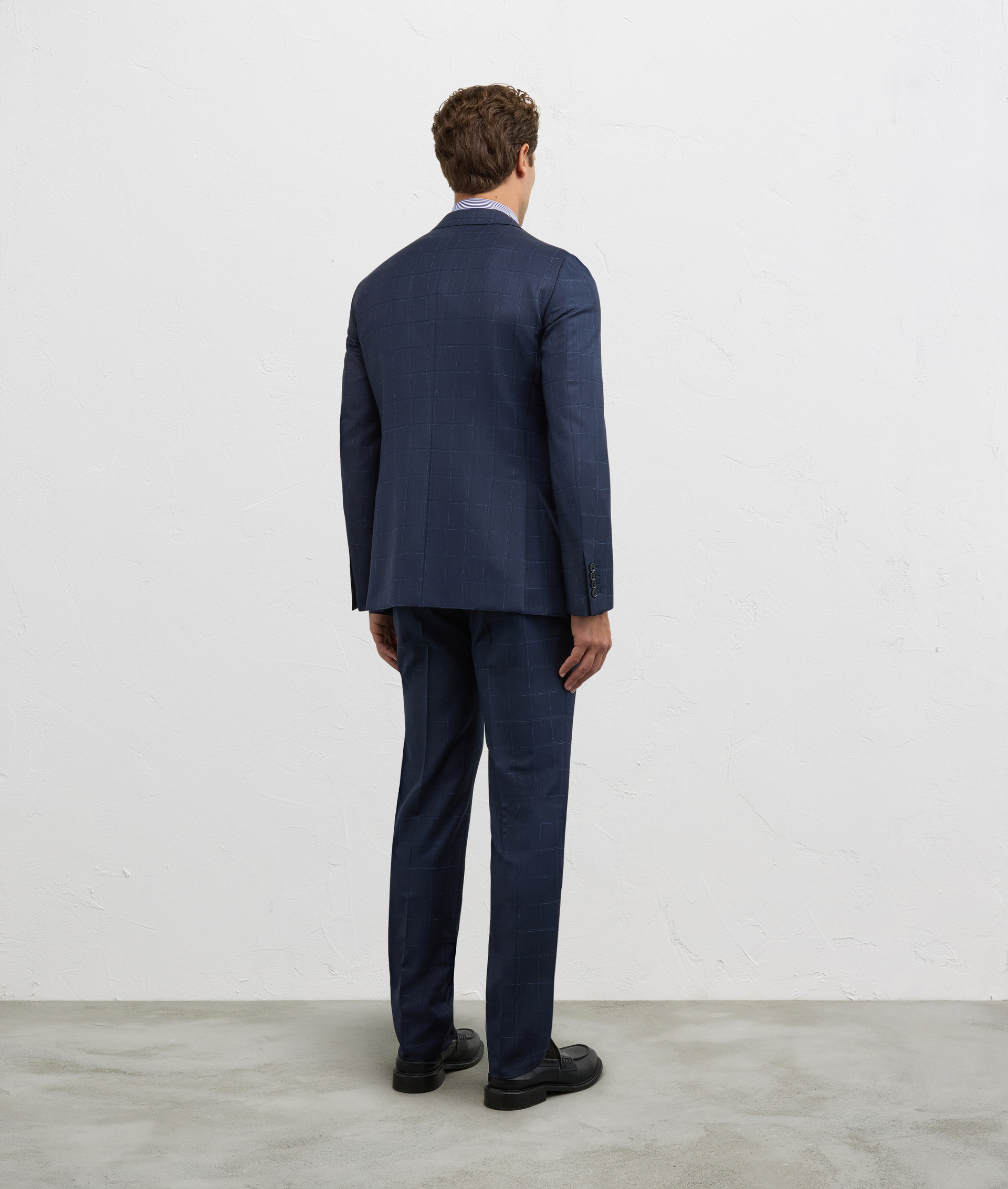 abito due pezzi vicenza in lana blu navy - Pal Zileri | Official Website