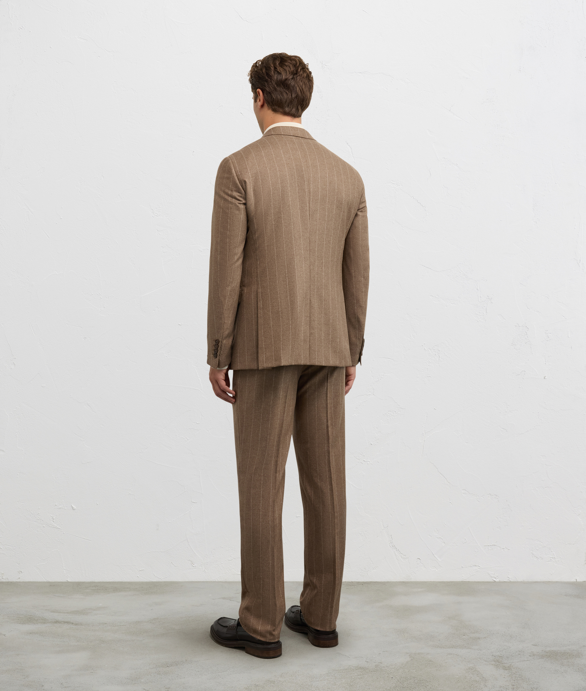 abito due pezzi vicenza in puro cashmere marrone chiaro - Pal Zileri | Official Website