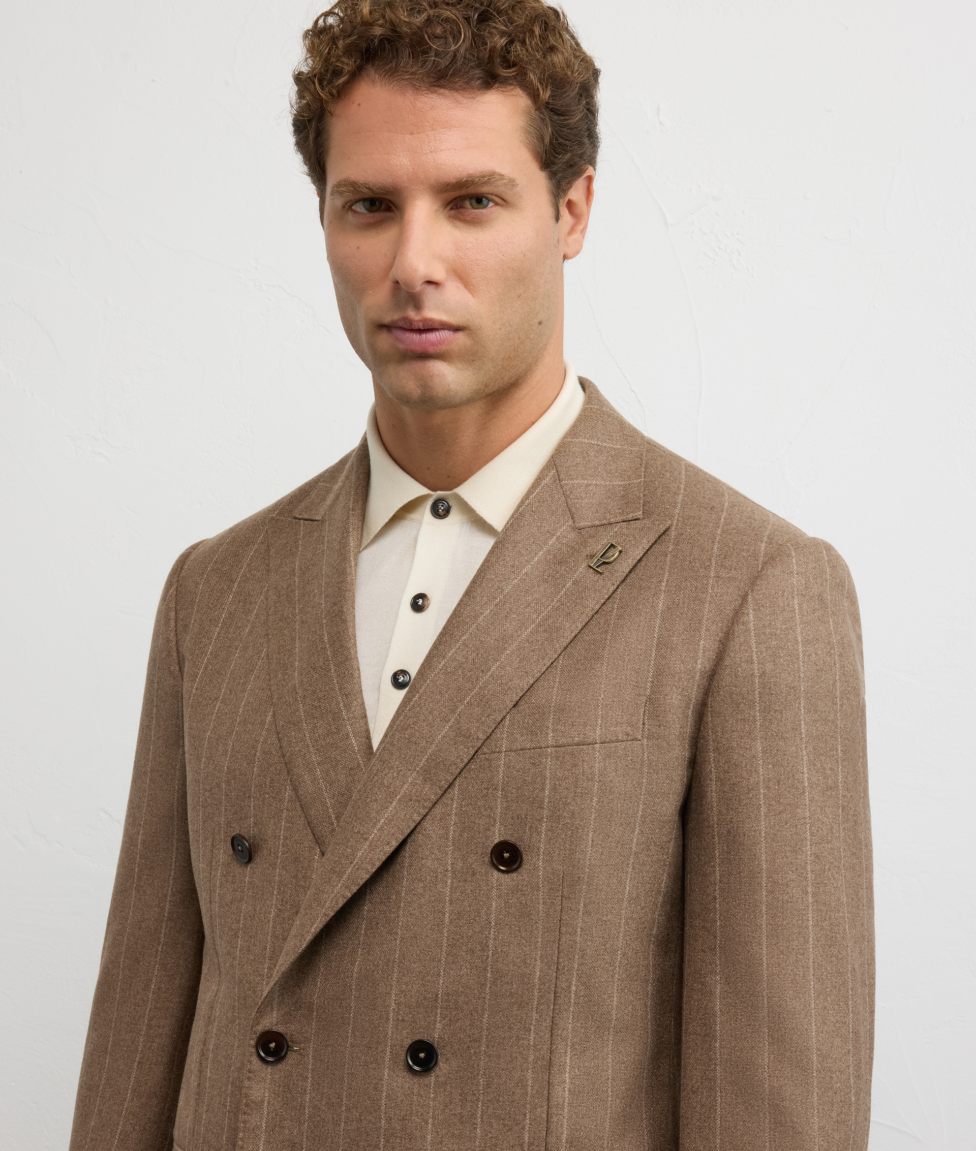abito due pezzi vicenza in puro cashmere marrone chiaro - Pal Zileri | Official Website