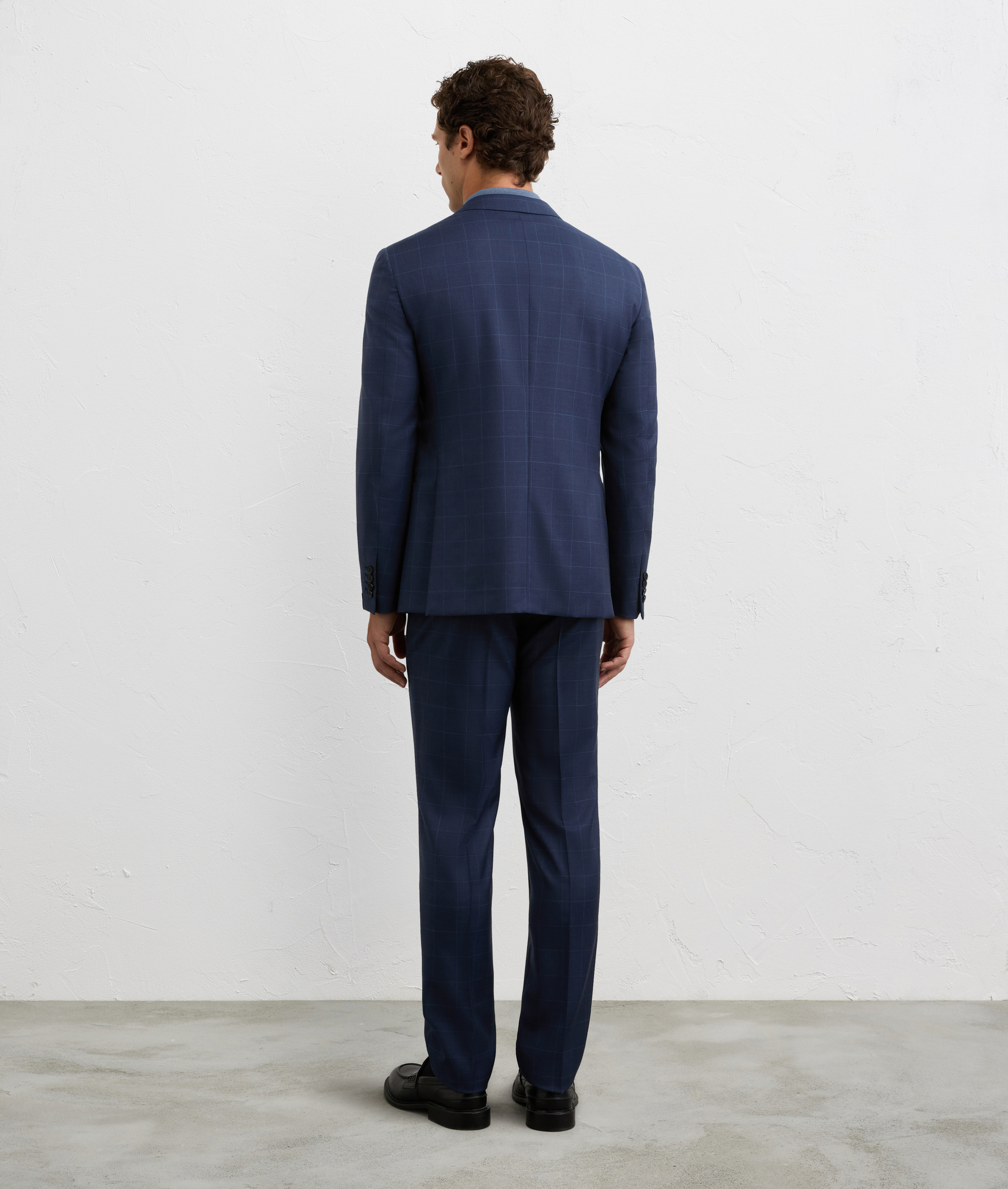two piece blue suit key line in wool | Pal Zileri