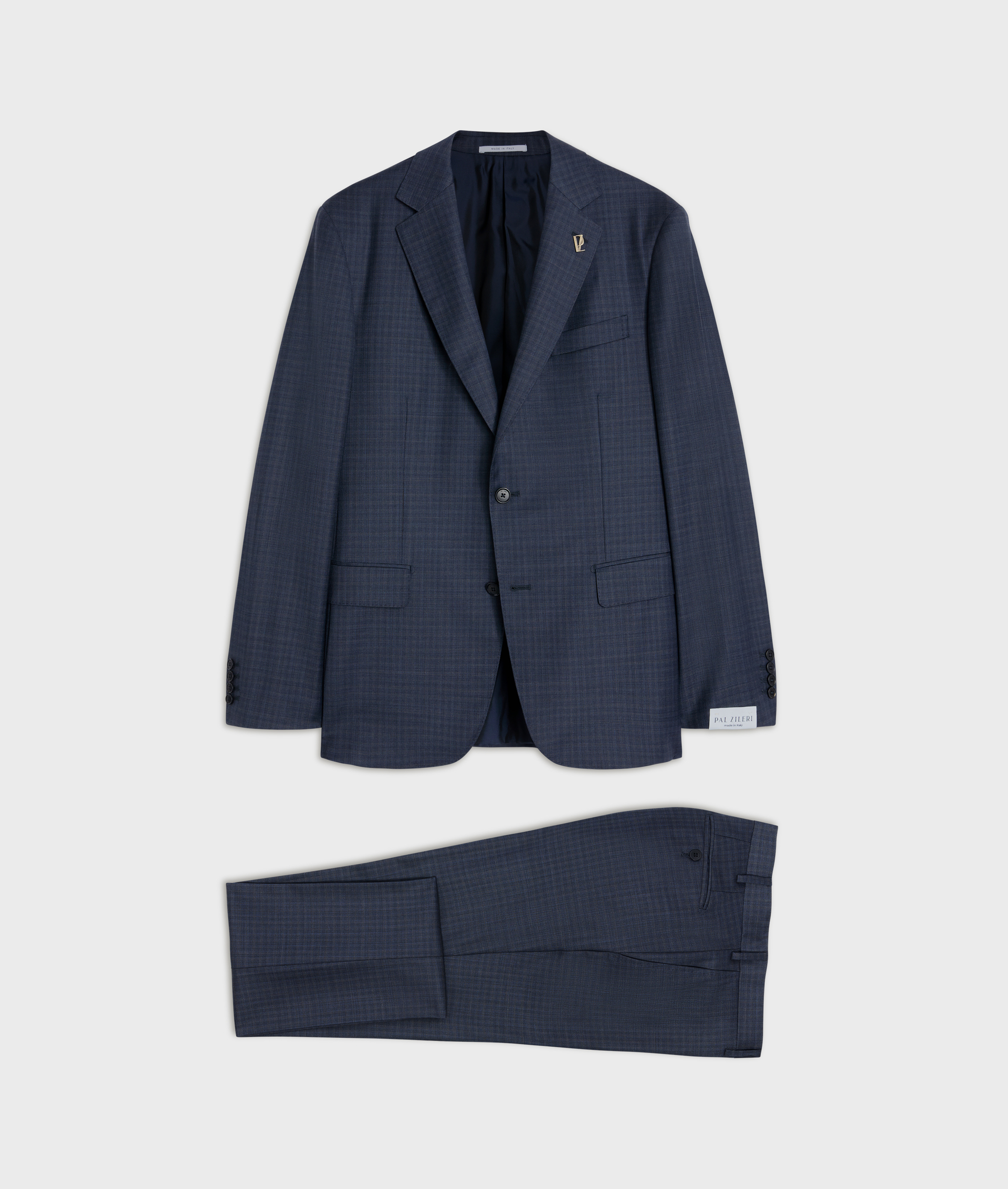 abito vicenza tre pezzi blu navy in lana ed elastane - Abiti e Giacche - Pal Zileri | Official Website