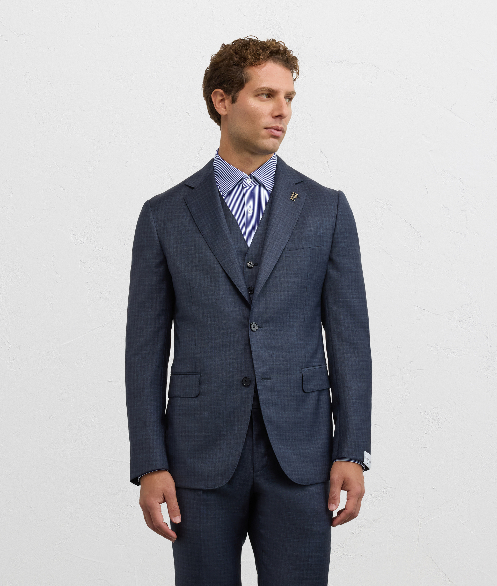 abito vicenza tre pezzi blu navy in lana ed elastane - Pal Zileri | Official Website