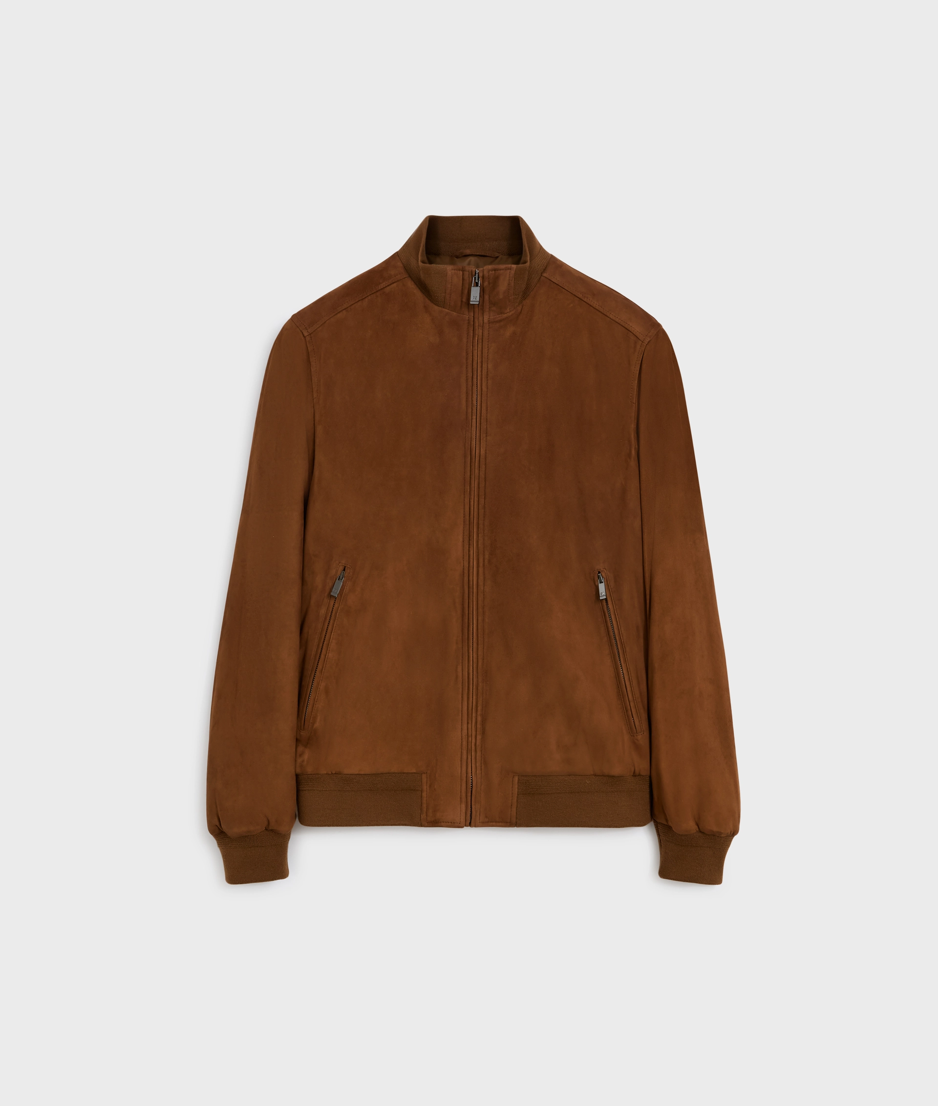 brown blouson in lightweight padded goat suede | Pal Zileri