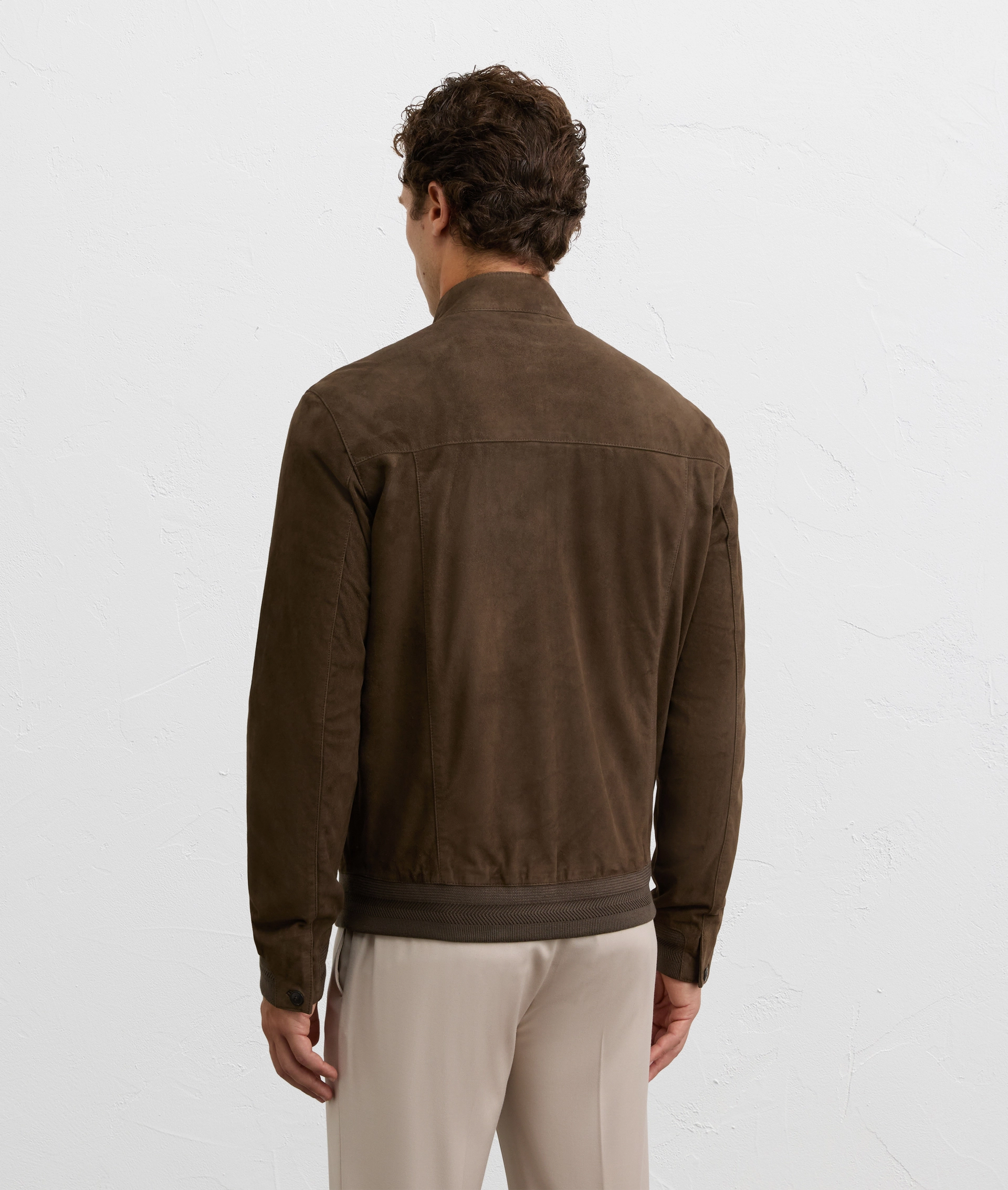 blouson fully lined in pure green goat leather | Pal Zileri