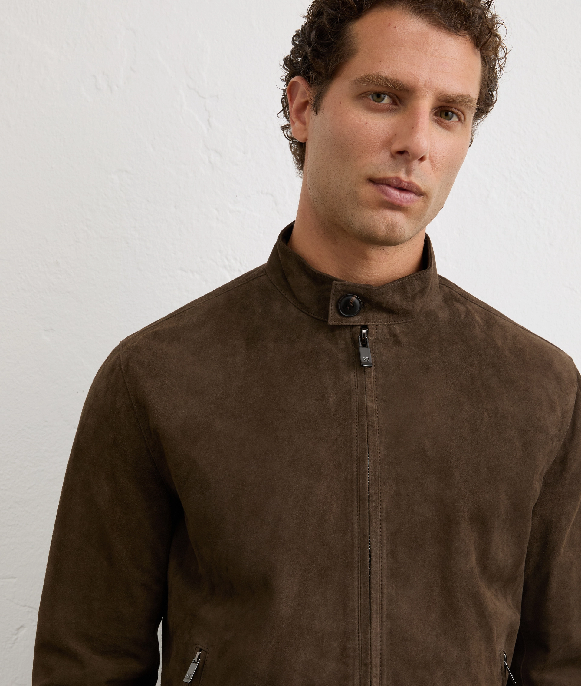 blouson fully lined in pure green goat leather | Pal Zileri