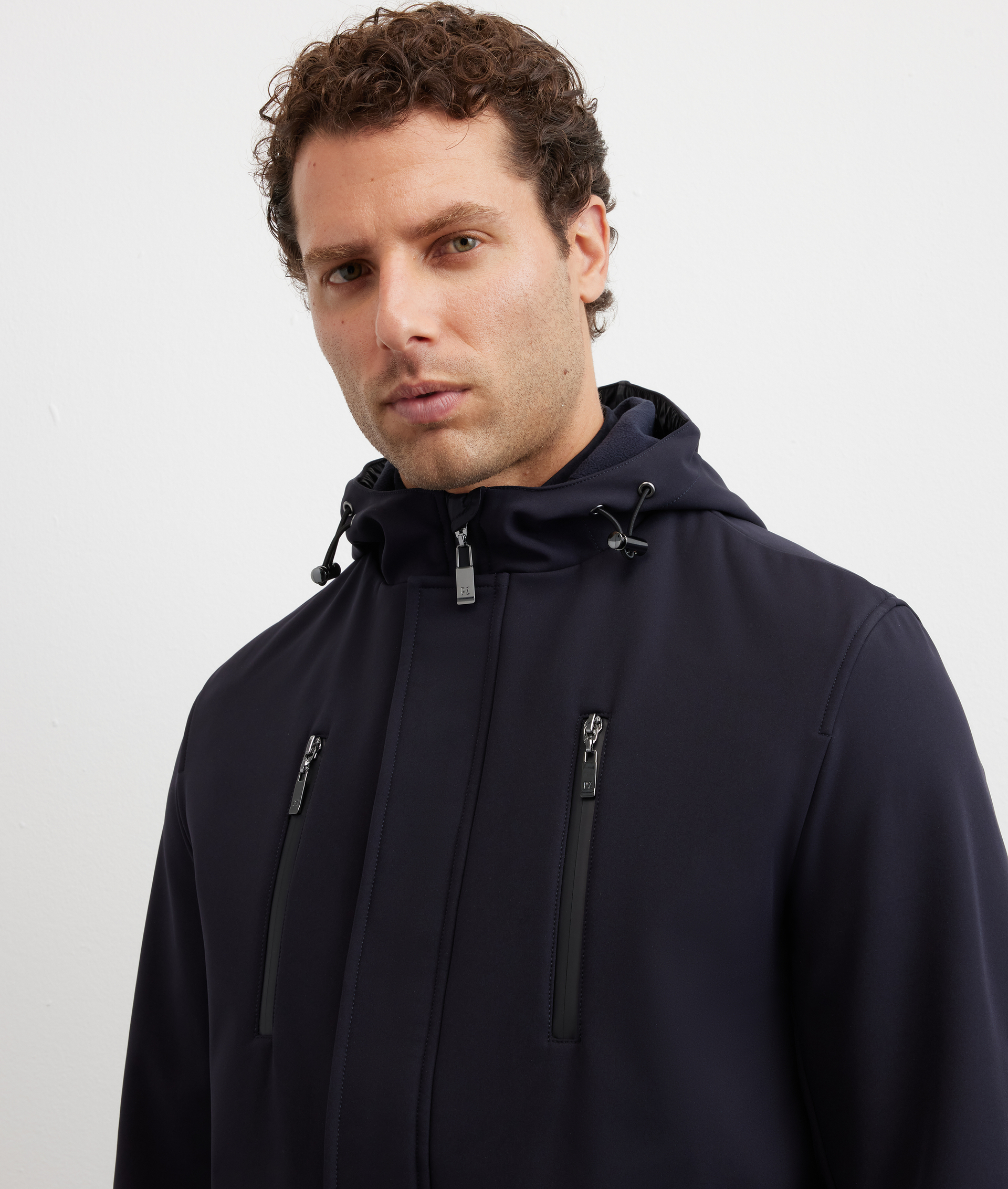 parka sfoderato in poliestere blu navy - Pal Zileri | Official Website