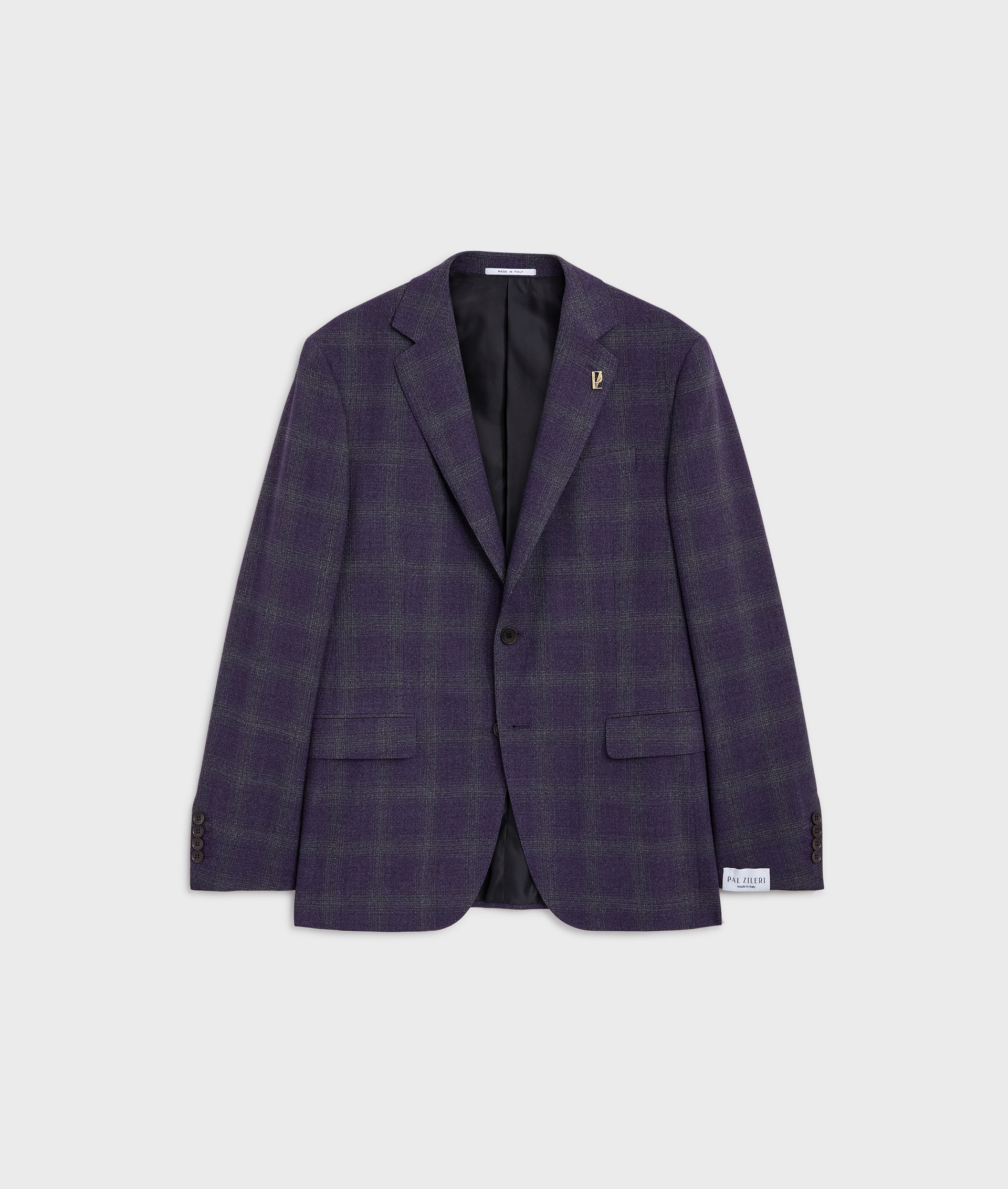 purple shirt with florence collar regular fit in cotton - Shirts - Pal Zileri | Official Website