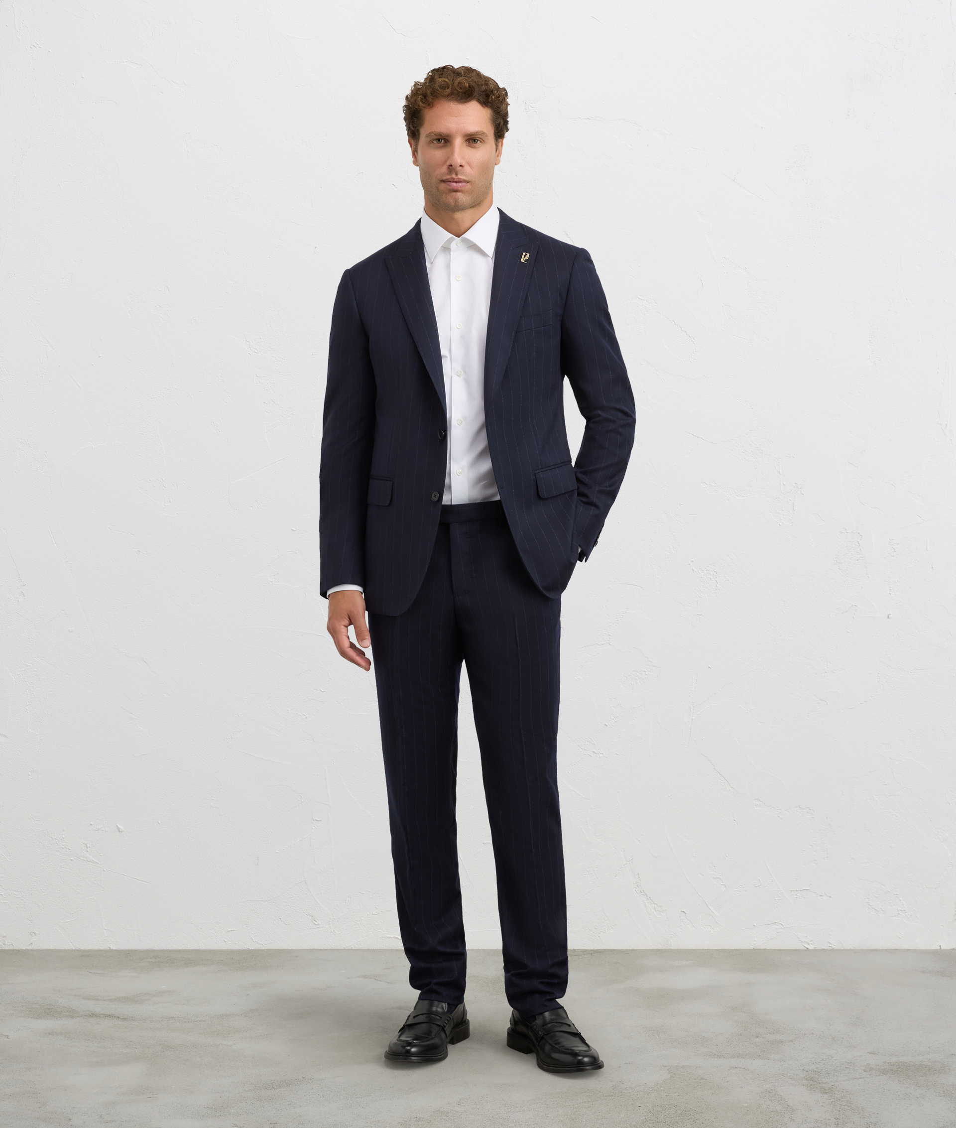 white shirt with milano collar regular fit in cotton - Shirts - Pal Zileri | Official Website